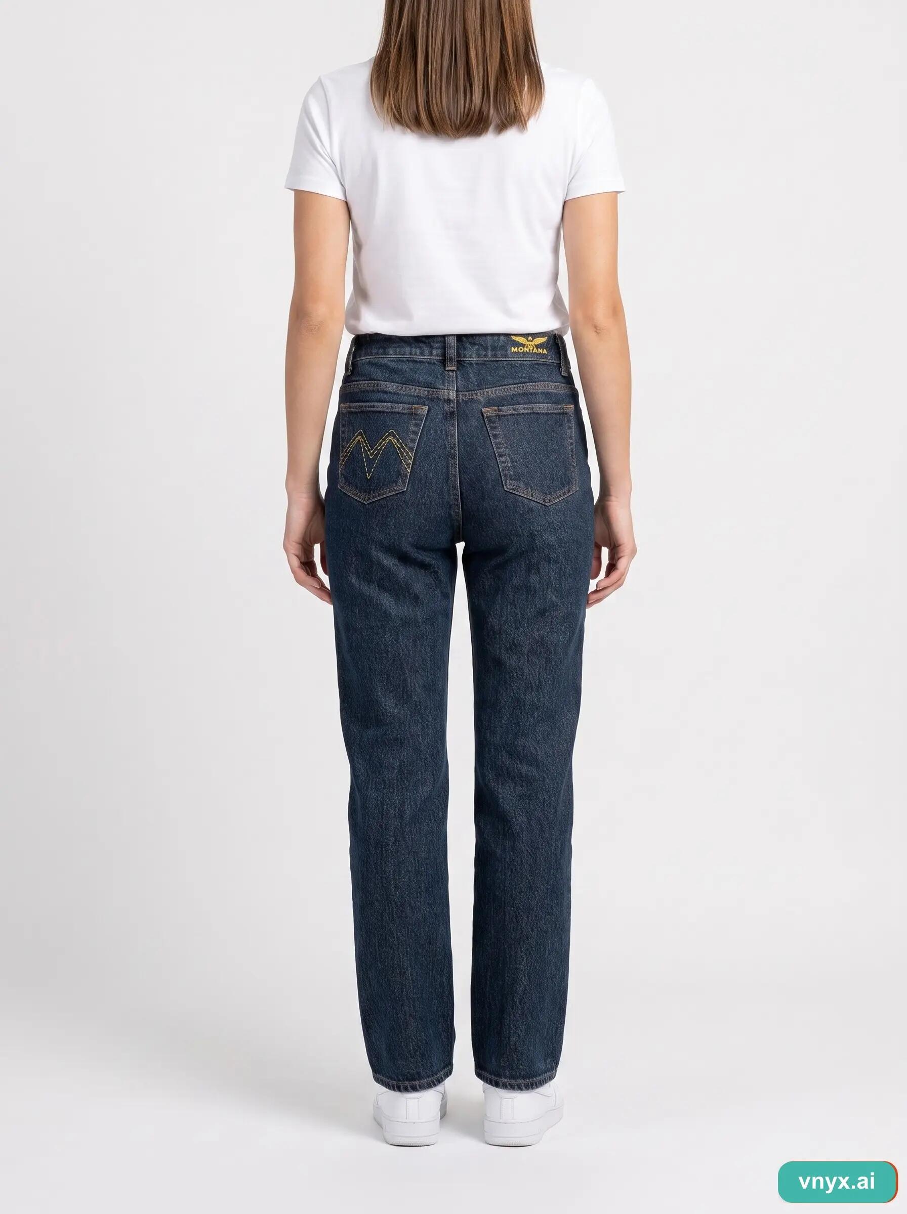 Second Life - Vintage montana Dark Blue Jeans Women W28 L32 2/6