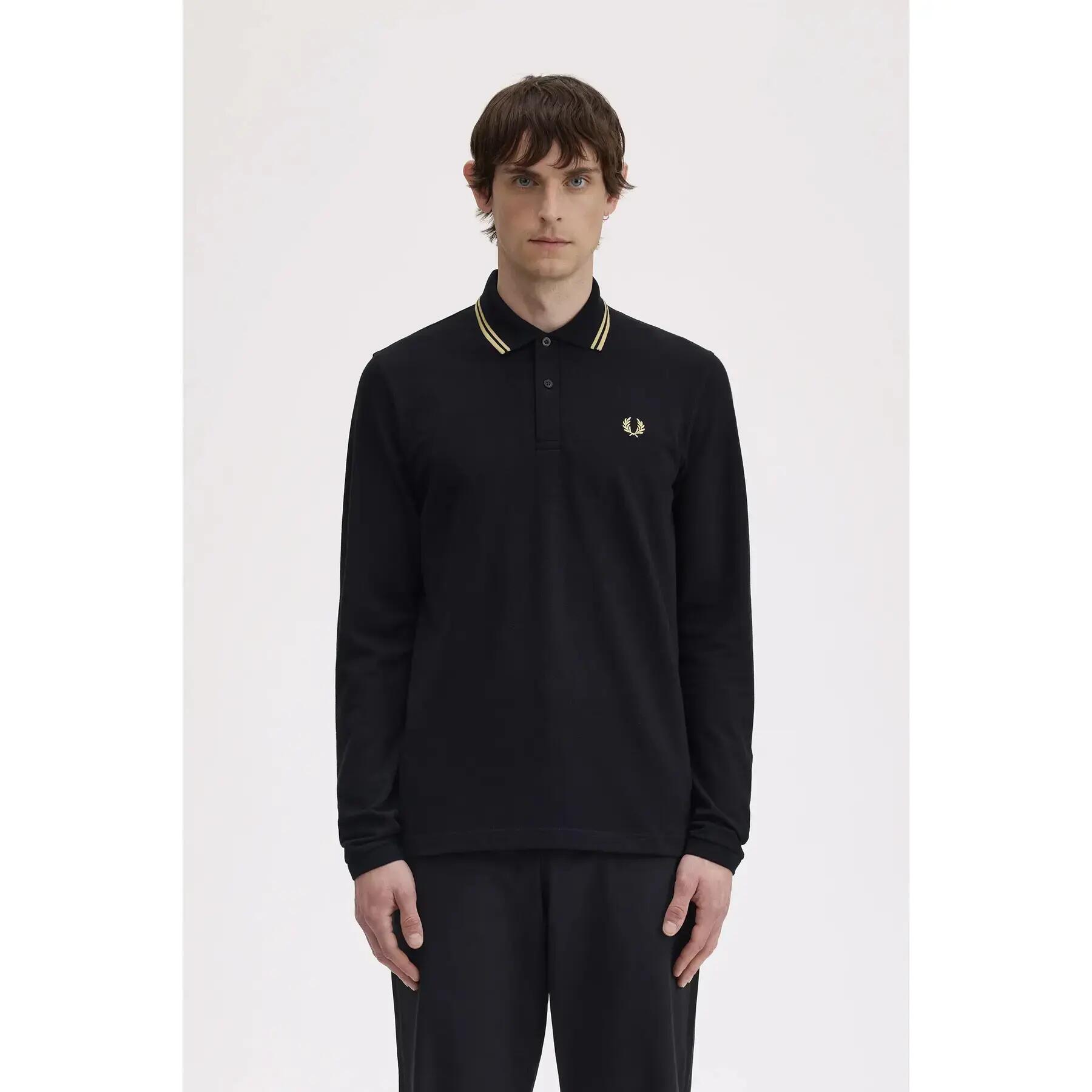 Polo manches longues Fred Perry Twin Tipped 3/7