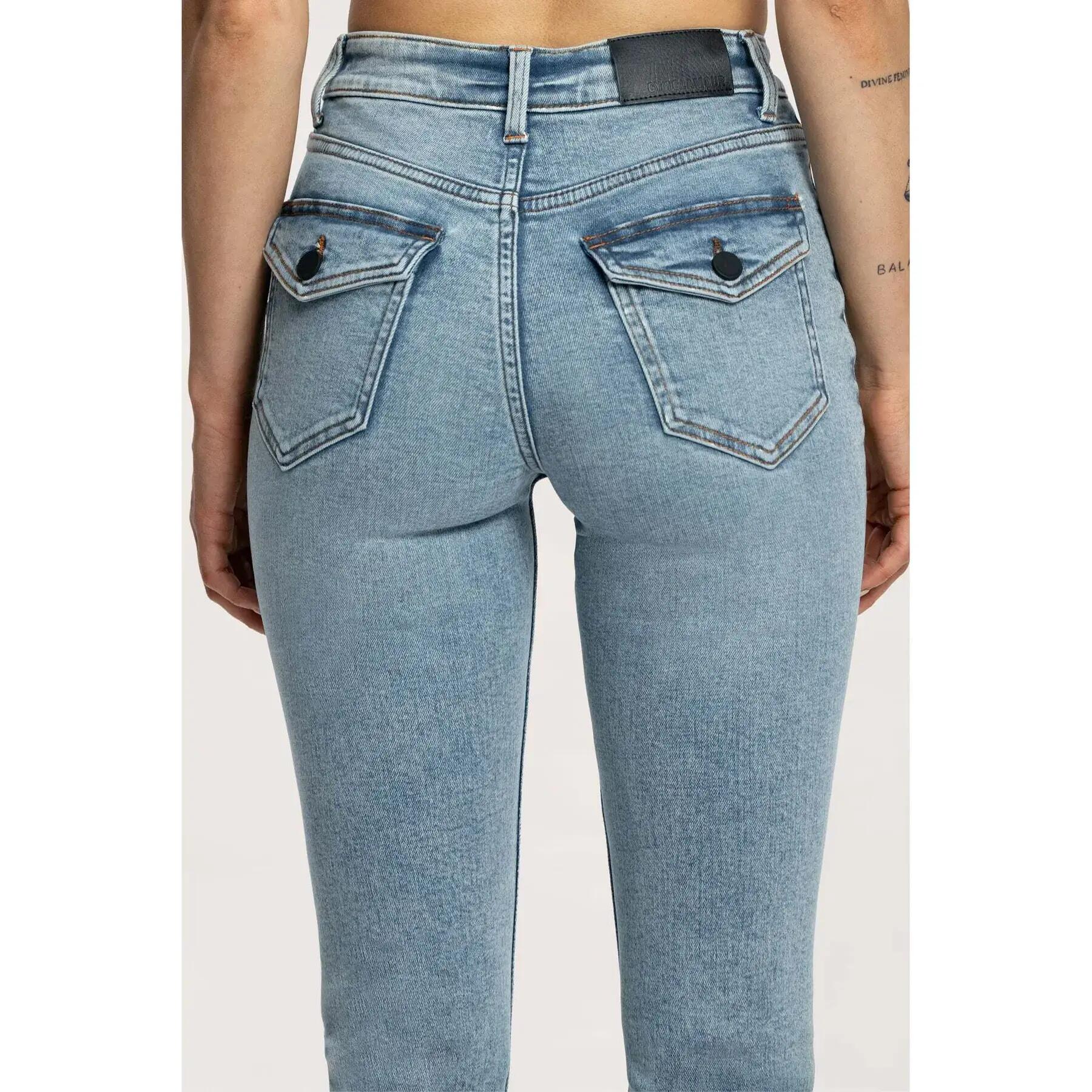 Damen Flare Jeans Gym Glamour Push Up 7/7