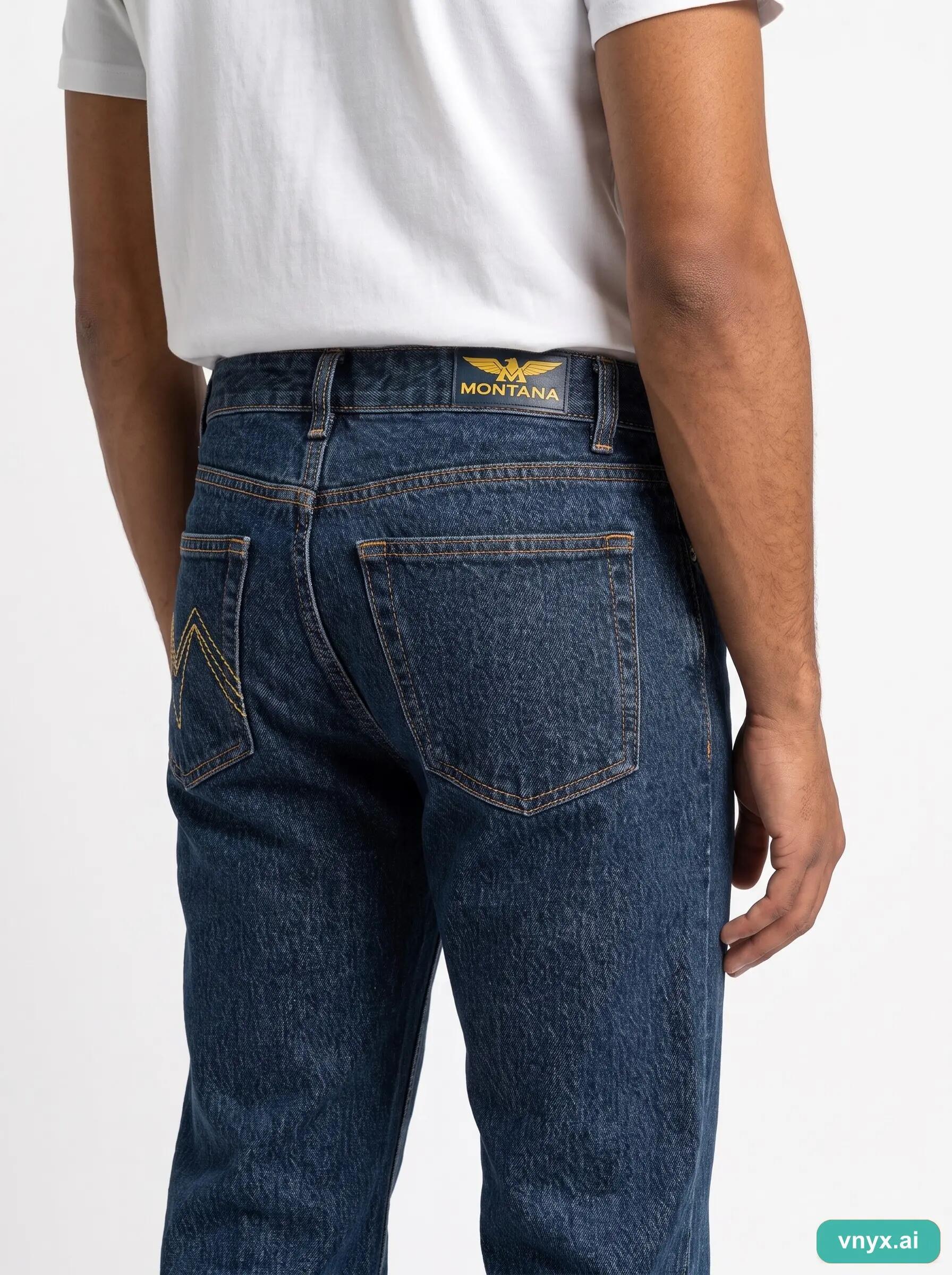 Second Life - Vintage montana Dark Blue Jeans Men W28 L32 6/6