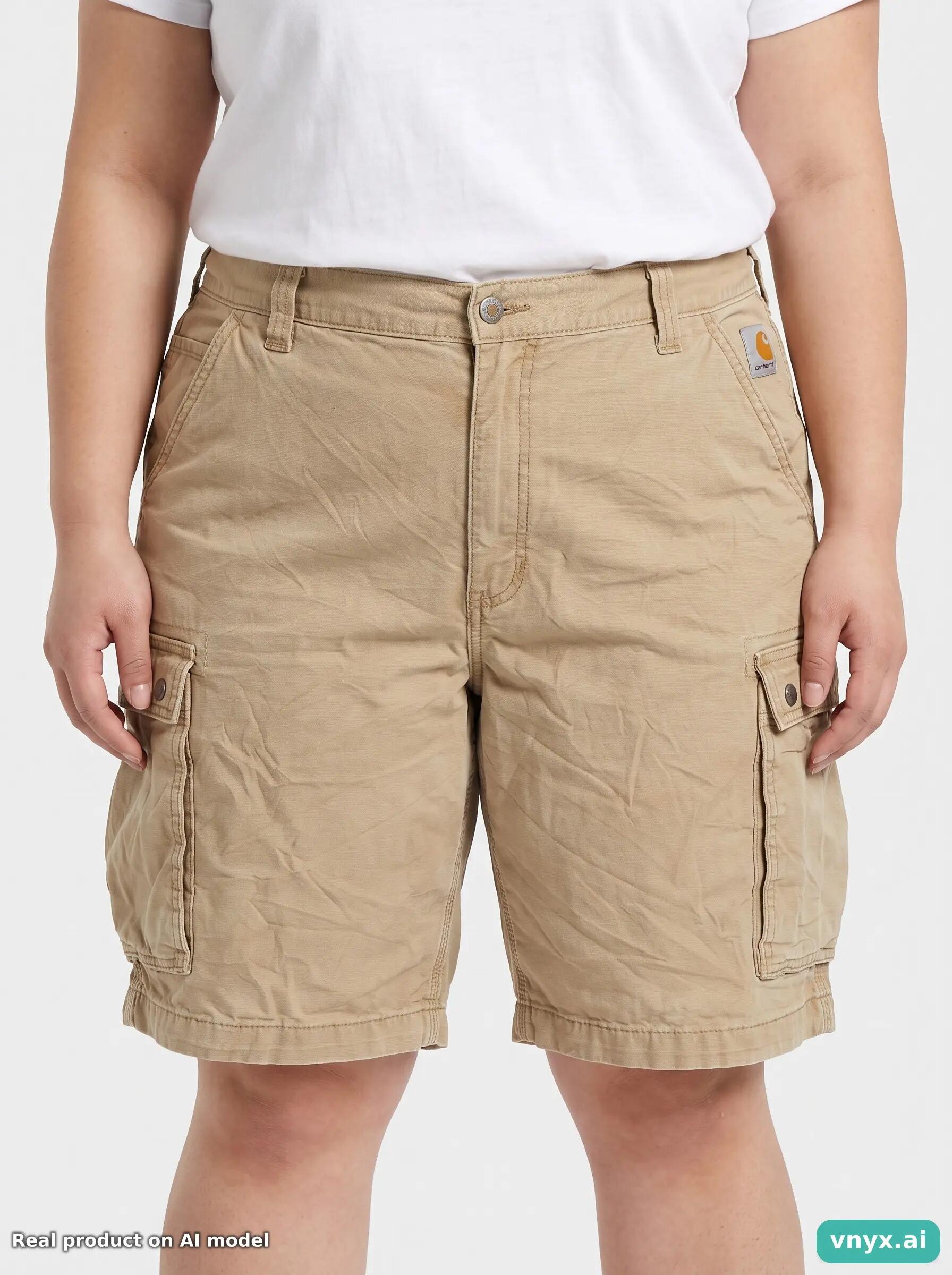 Second Life - Vintage Carhartt Light Beige Shorts Women W40 Short 6/6