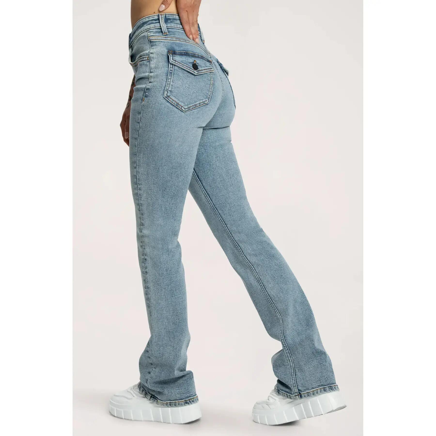 Damen Flare Jeans Gym Glamour Push Up 4/7