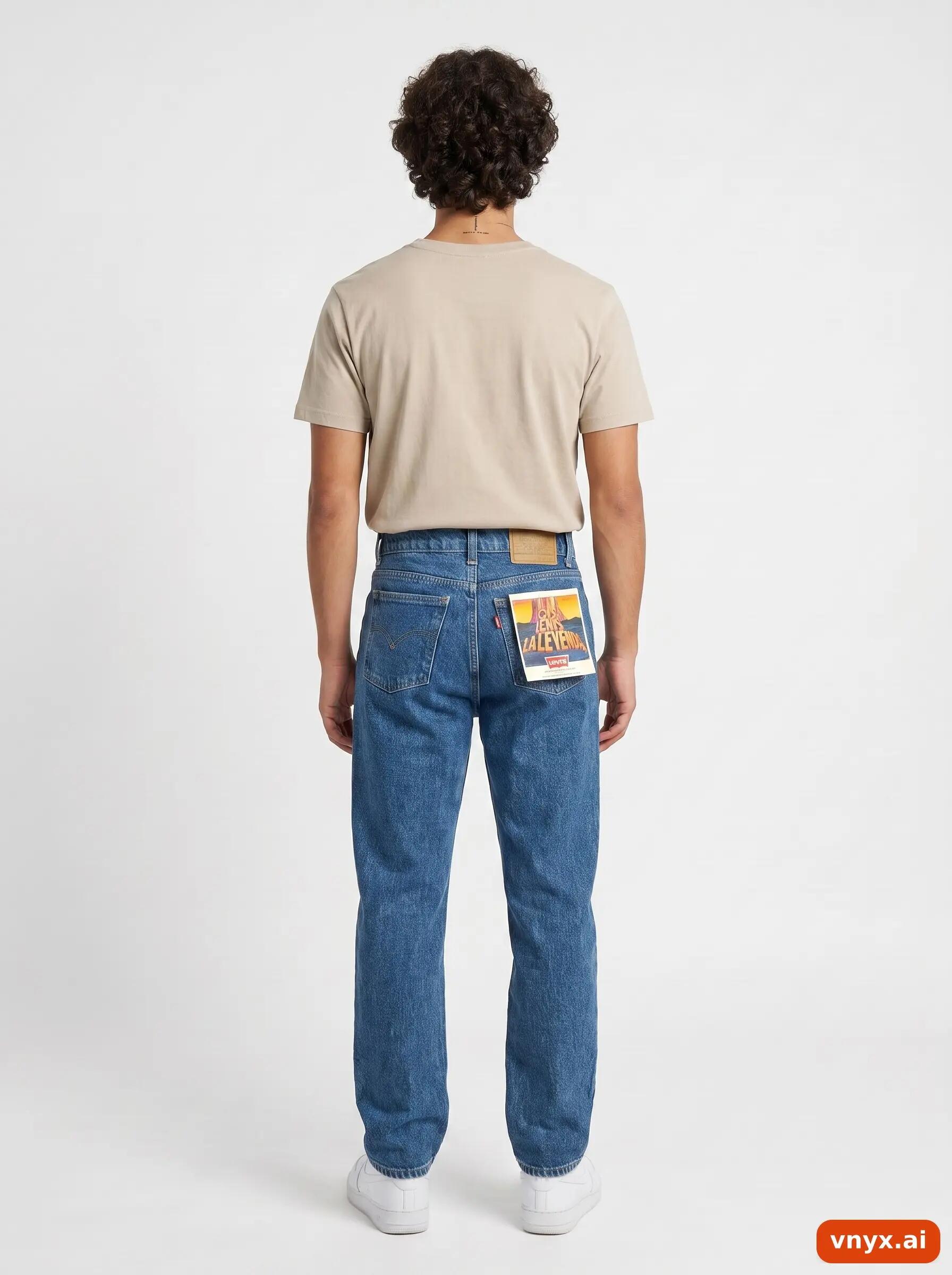Second Life - Vintage Levi's Dark Blue Jeans Men W28 L34 3/6