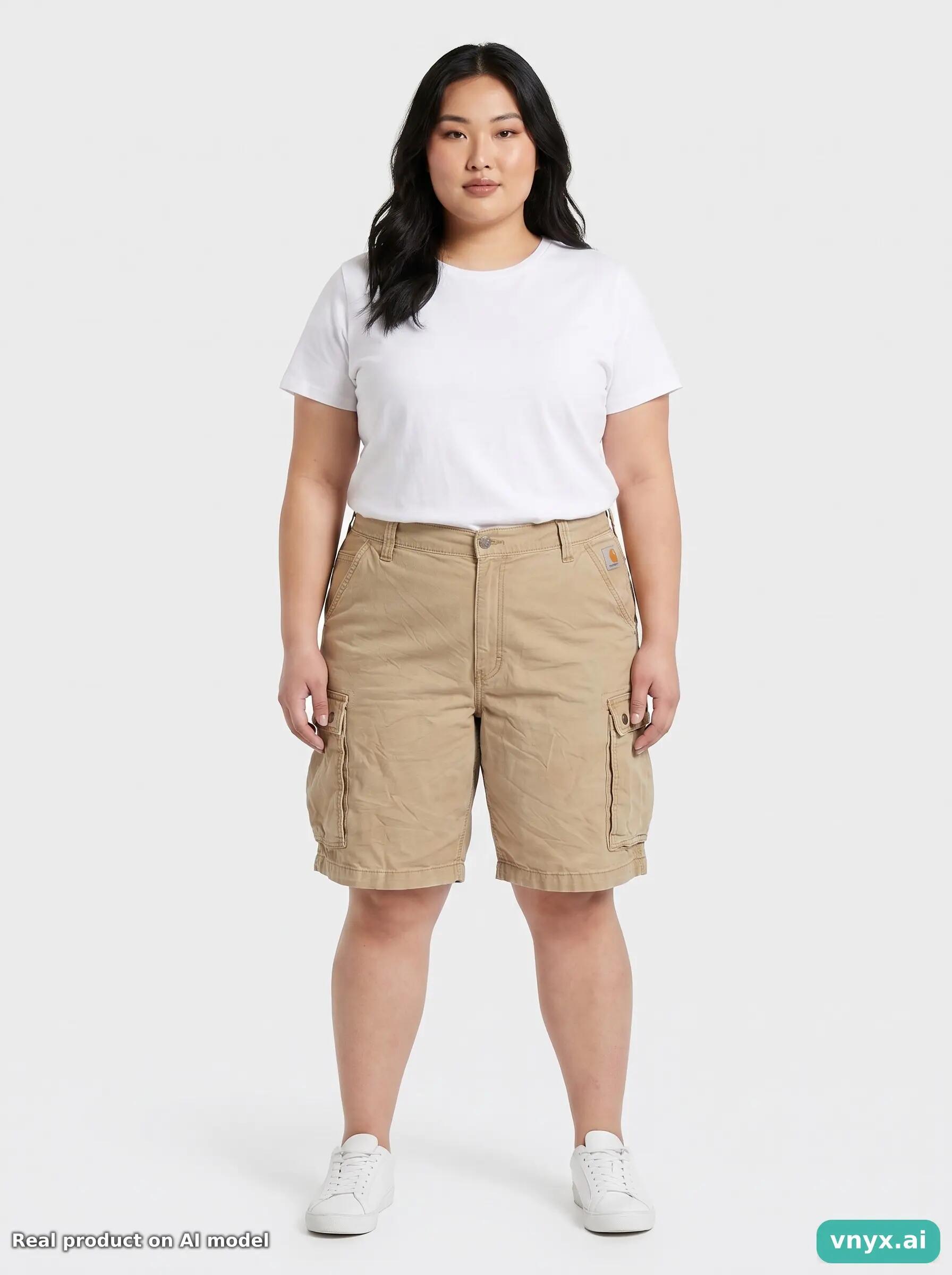 Second Life - Vintage Carhartt Light Beige Shorts Women W40 Short 5/6