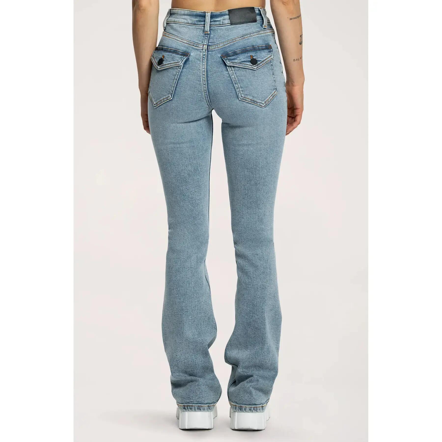 Damen Flare Jeans Gym Glamour Push Up 3/7