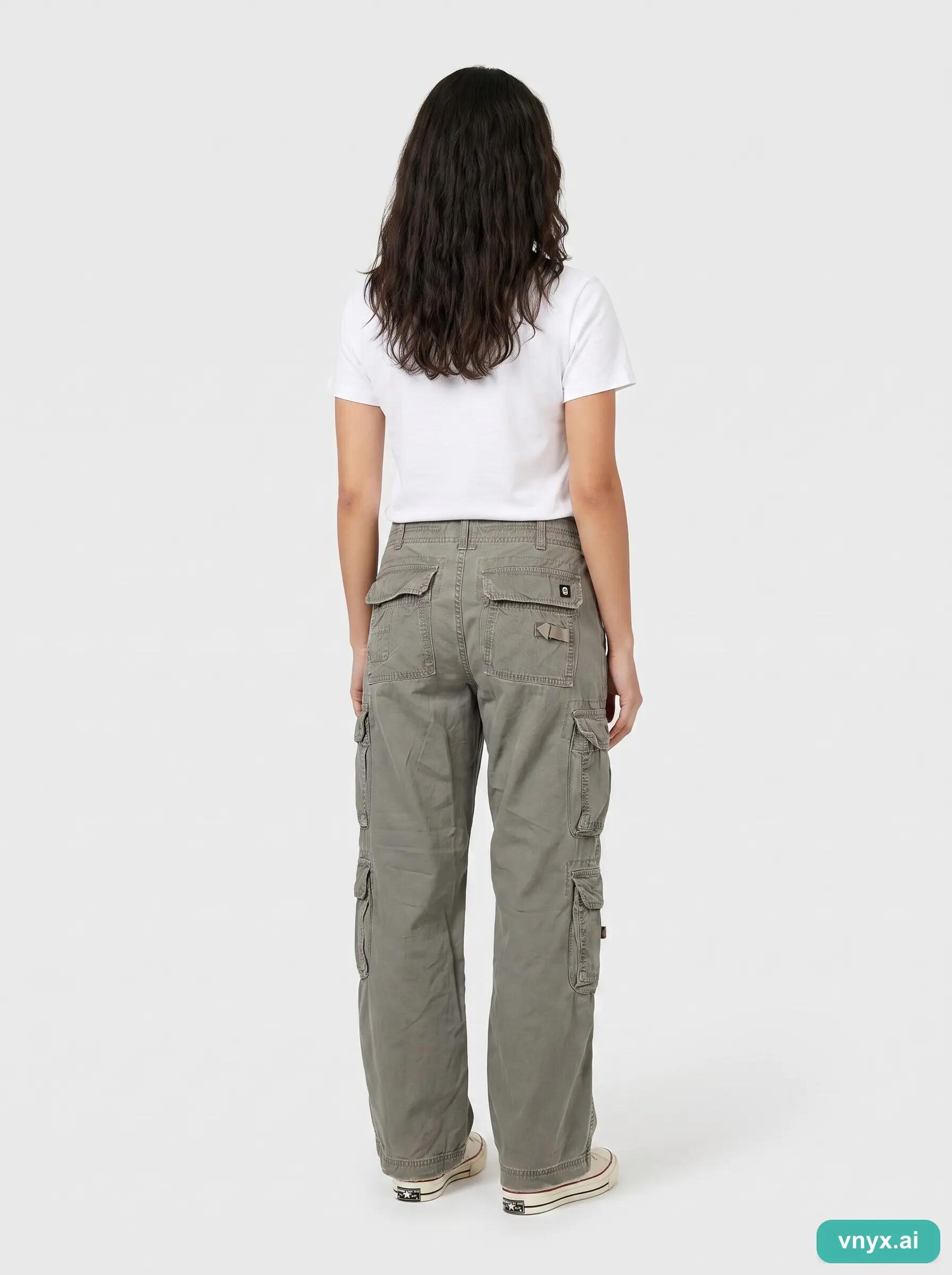 Second Life - Vintage Brandit Charcoal Trousers Women L 2/6