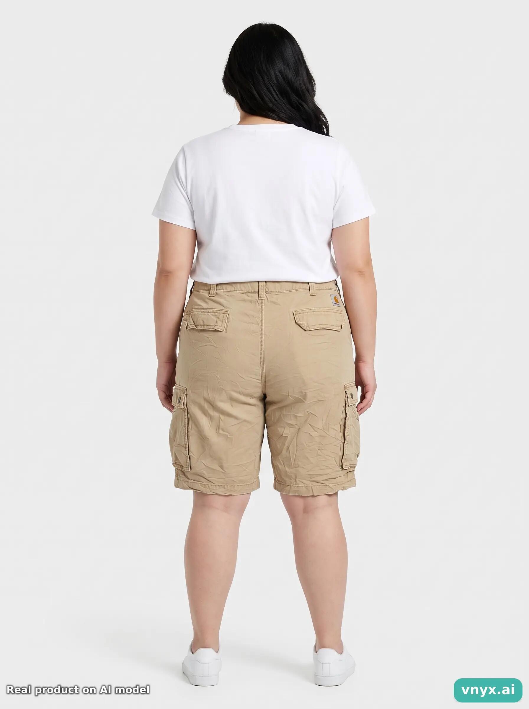 Second Life - Vintage Carhartt Light Beige Shorts Women W40 Short 4/6