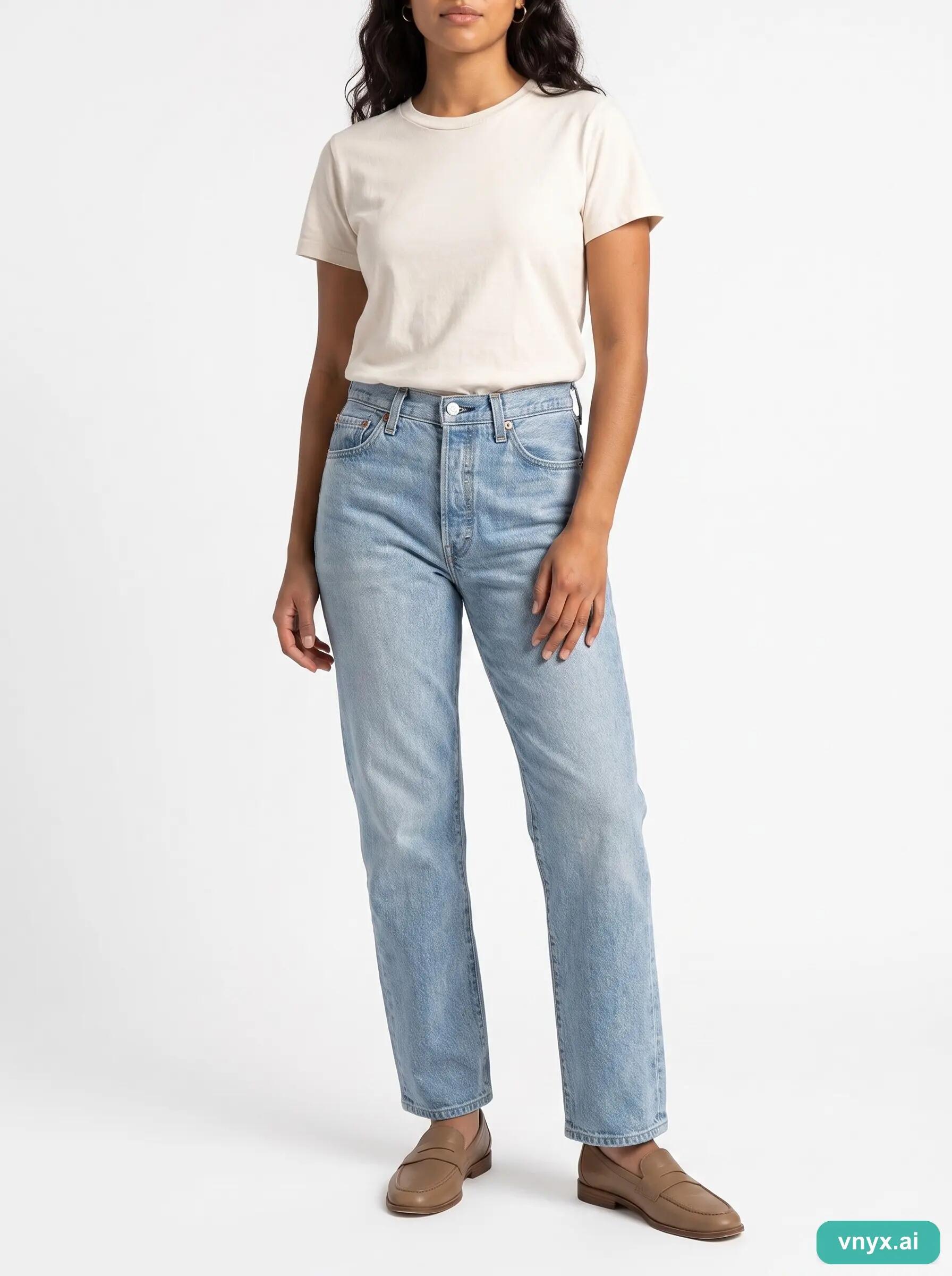 Second Life - Vintage Levi Strauss & Co. Light Blue Jeans Women W34 L30 1/6