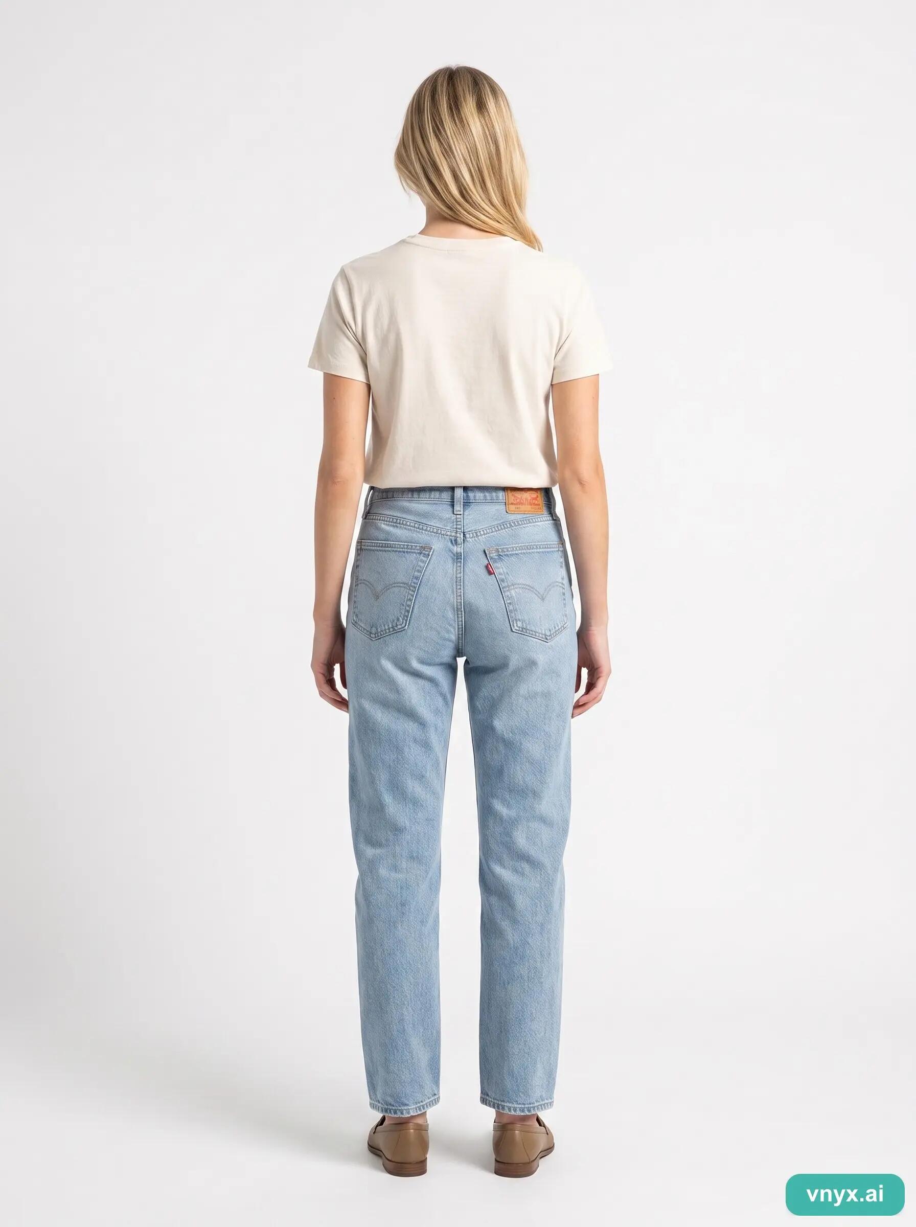Second Life - Vintage Levi Strauss & Co. Light Blue Jeans Women W34 L30 6/6
