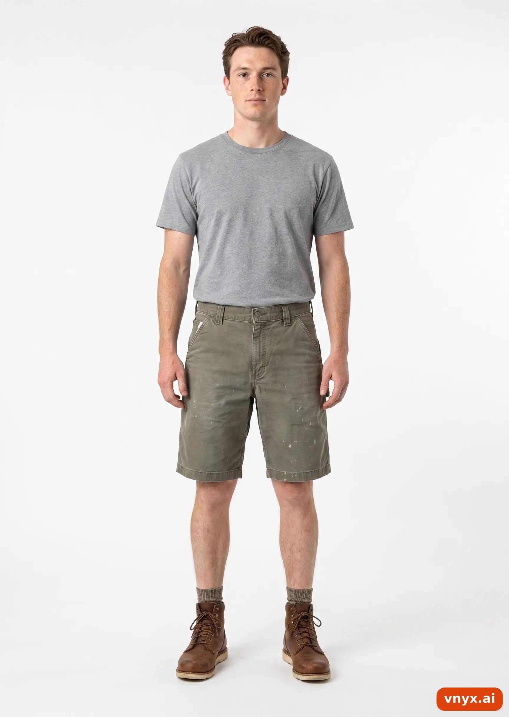 Second Life - Vintage Carhartt Olive Green Shorts Men W32 3/6
