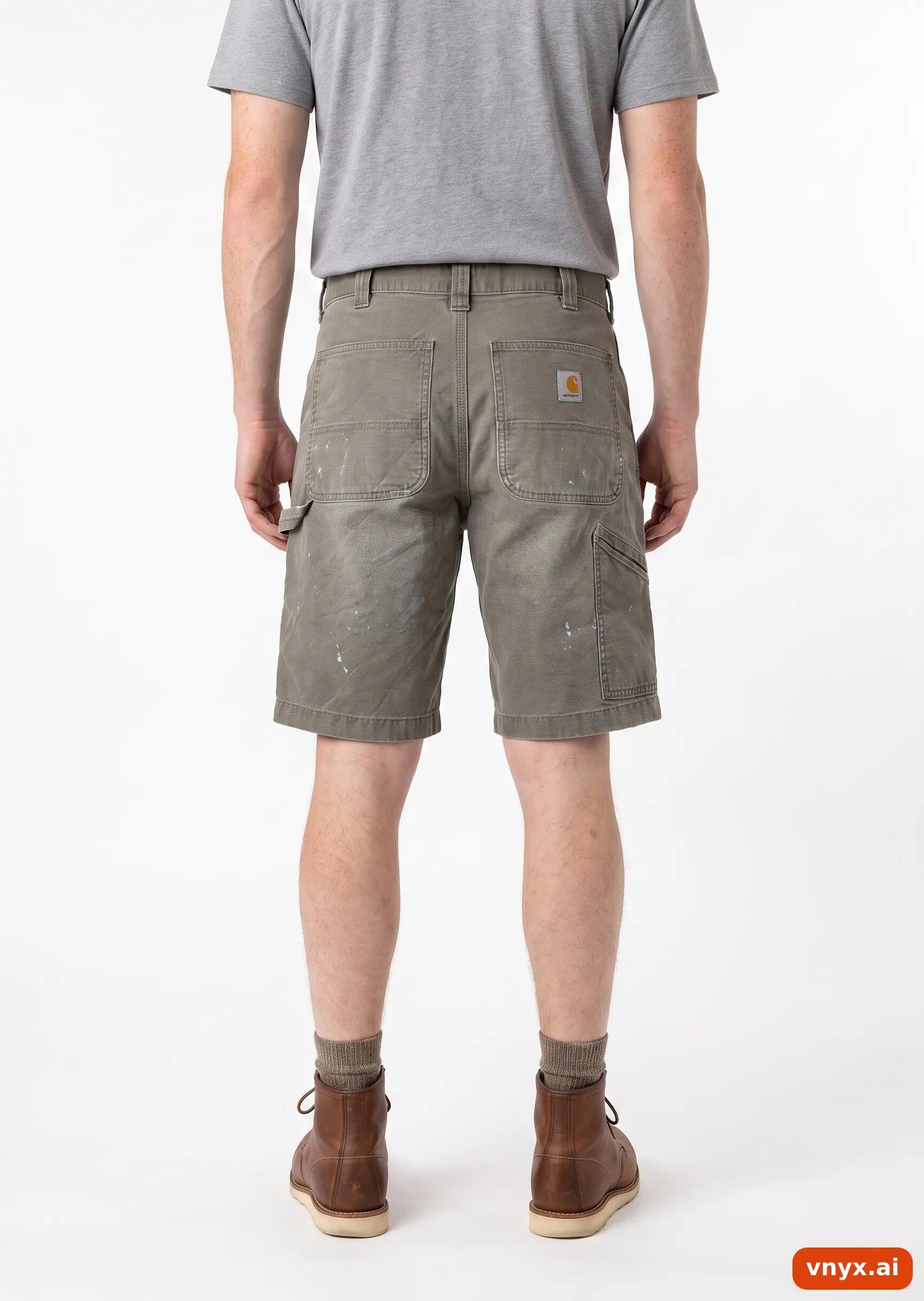 Second Life - Vintage Carhartt Olive Green Shorts Men W32 2/6