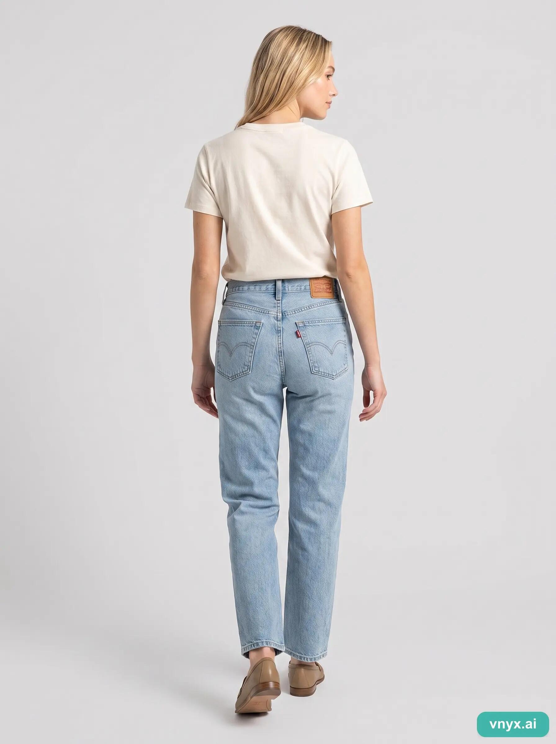 Second Life - Vintage Levi Strauss & Co. Light Blue Jeans Women W34 L30 2/6