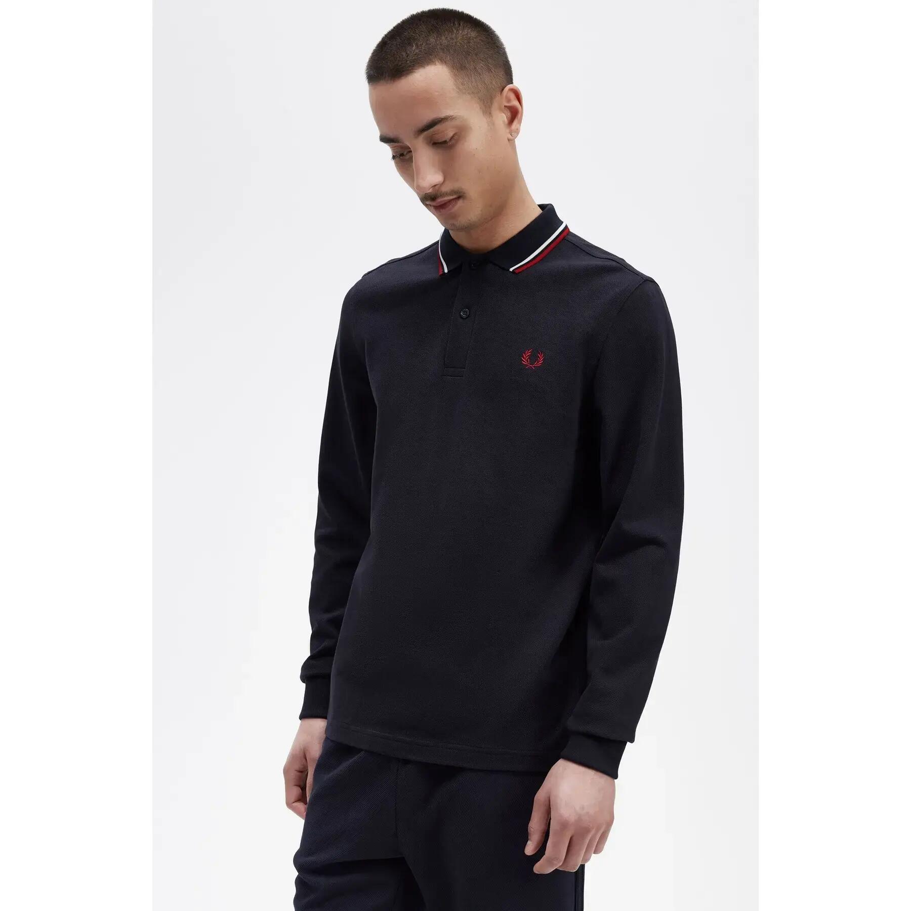 Koszulka polo z długim rękawem Fred Perry Twin Tipped 4/7