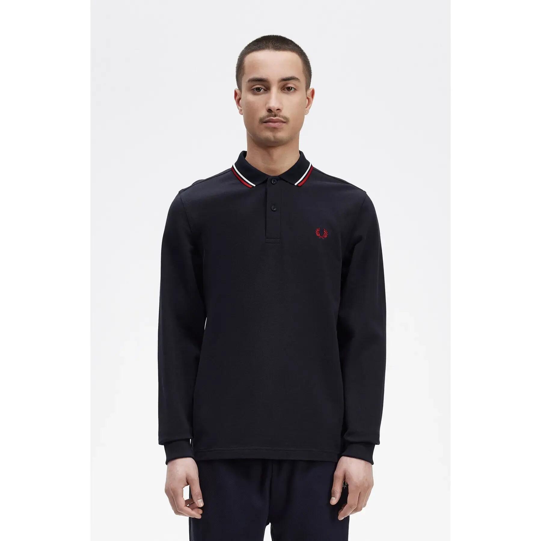 Koszulka polo z długim rękawem Fred Perry Twin Tipped 3/7