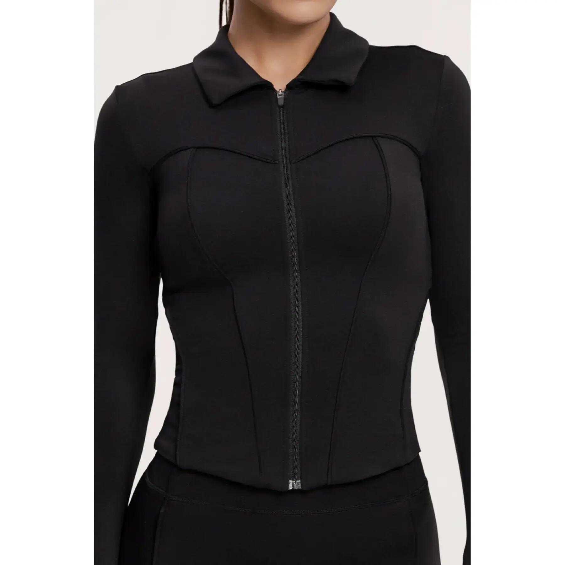 Damenjacke mit Reißverschluss Gym Glamour Pilates Era 6/7