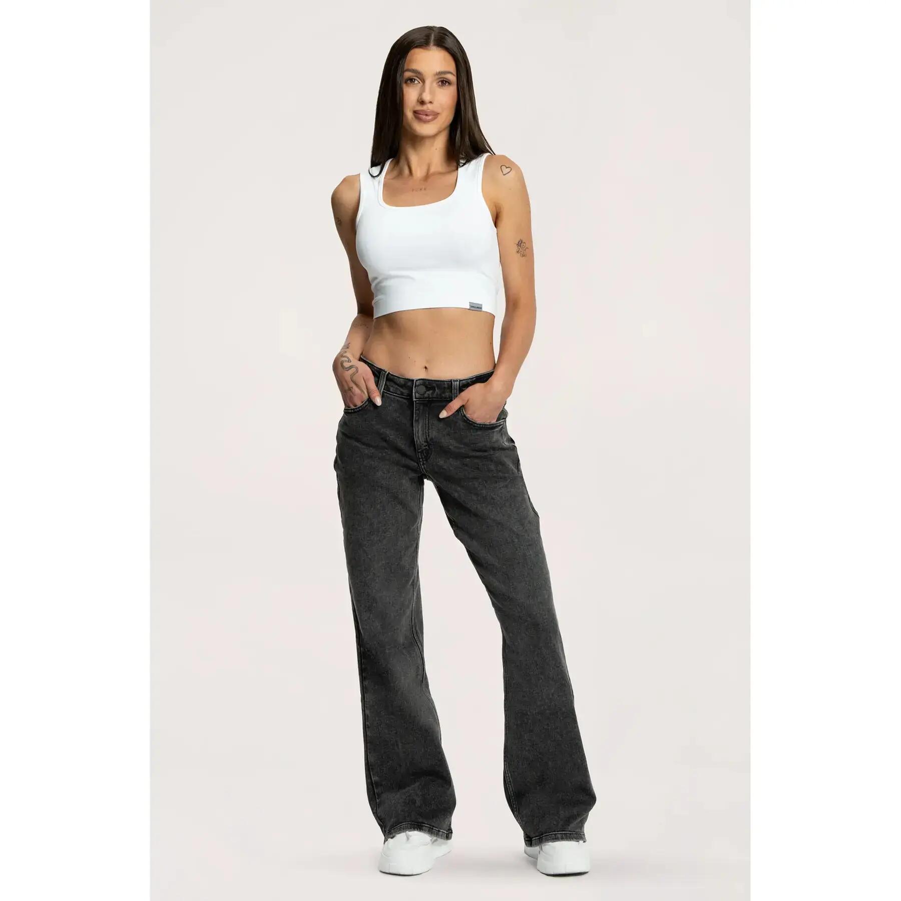 Frauen Wide Leg Jeans Gym Glamour 4/7