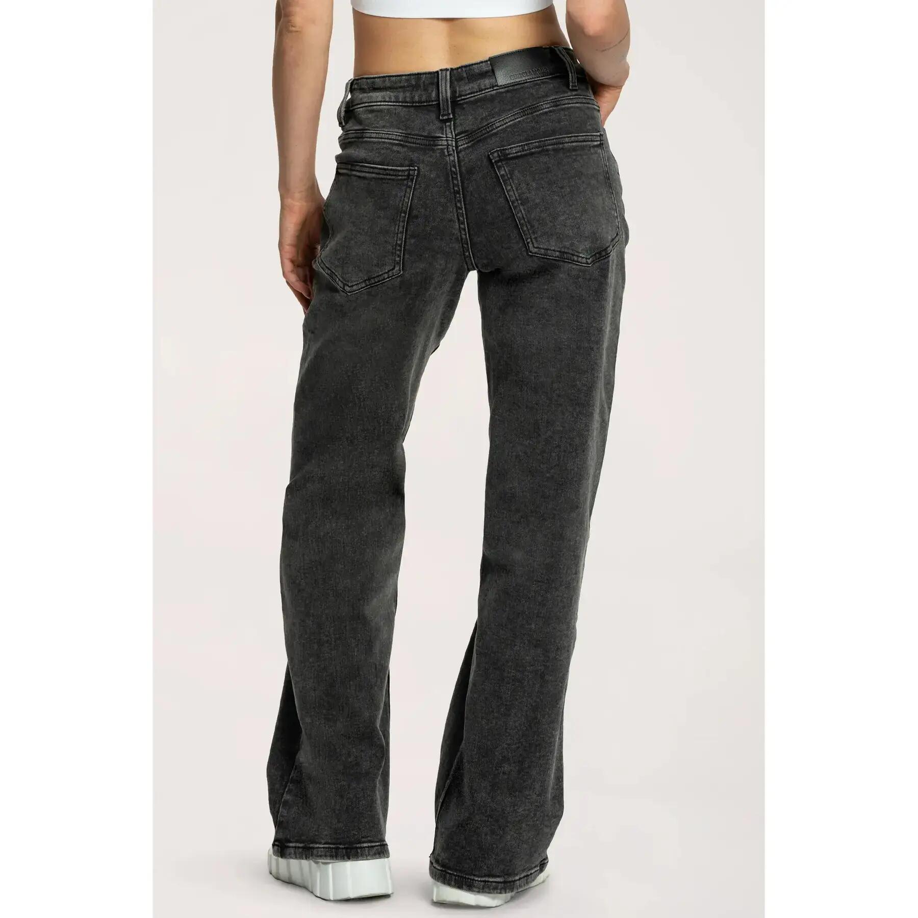 Frauen Wide Leg Jeans Gym Glamour 3/7