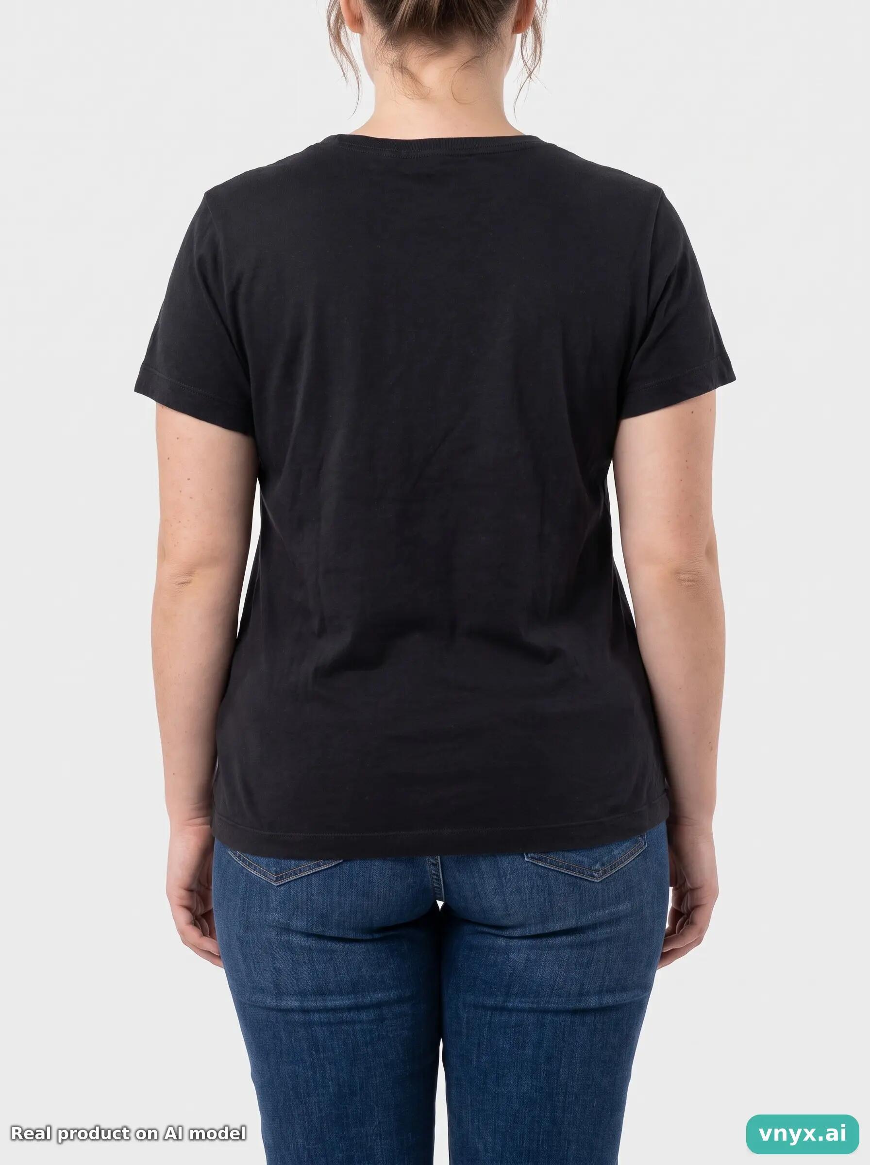 Second Life - Vintage Nike Jet Black T-Shirt Women L 5/6