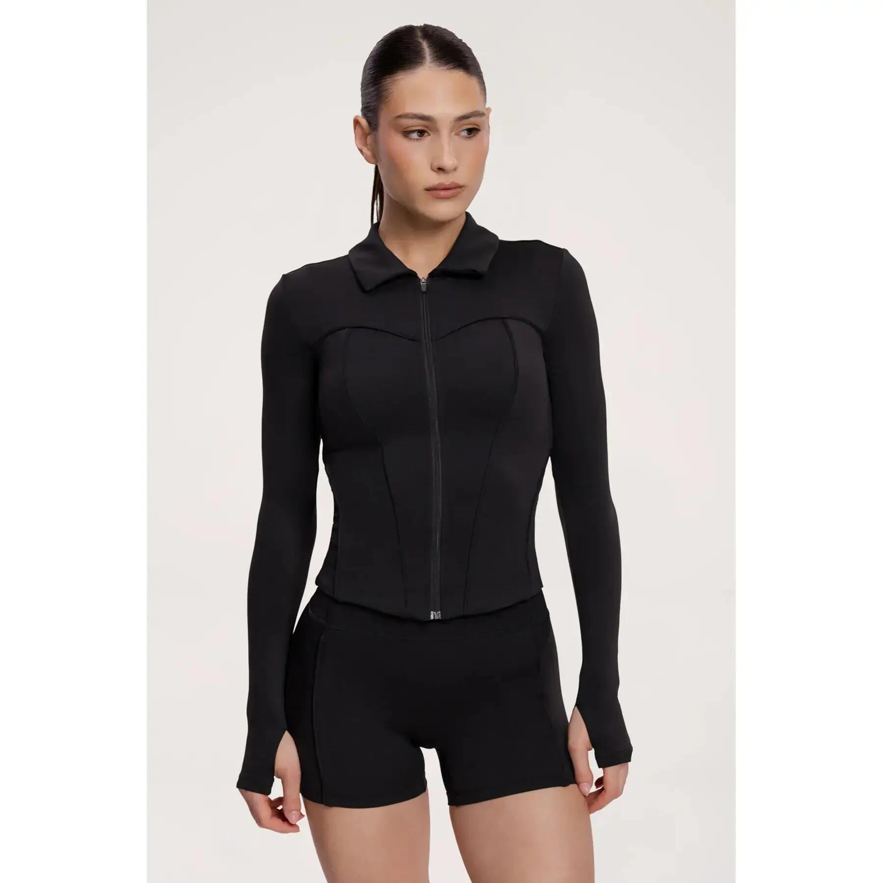 Damenjacke mit Reißverschluss Gym Glamour Pilates Era 2/7