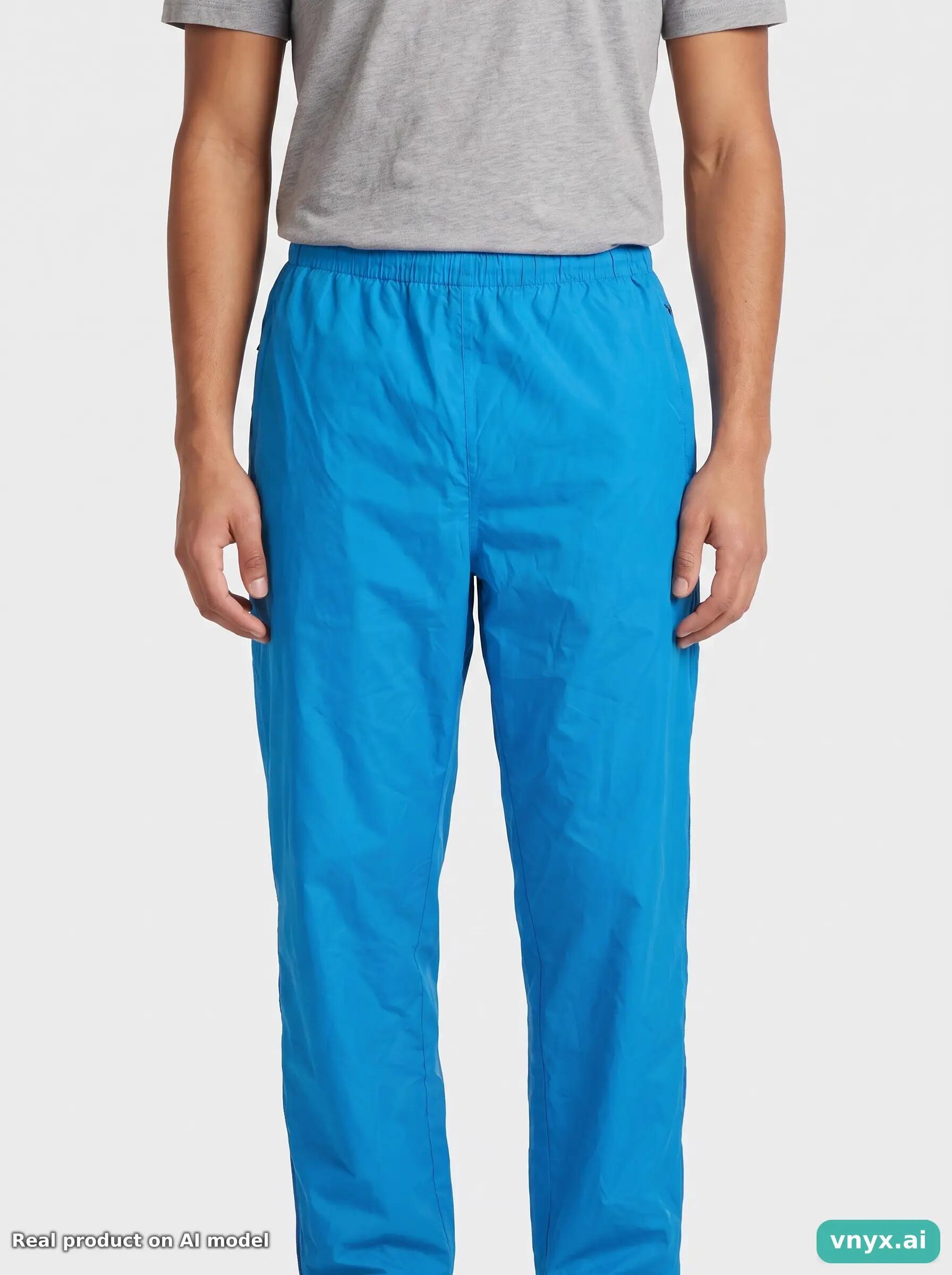 Second Life - Vintage Teolie Bauer Bright Blue Trousers Men M 5/6