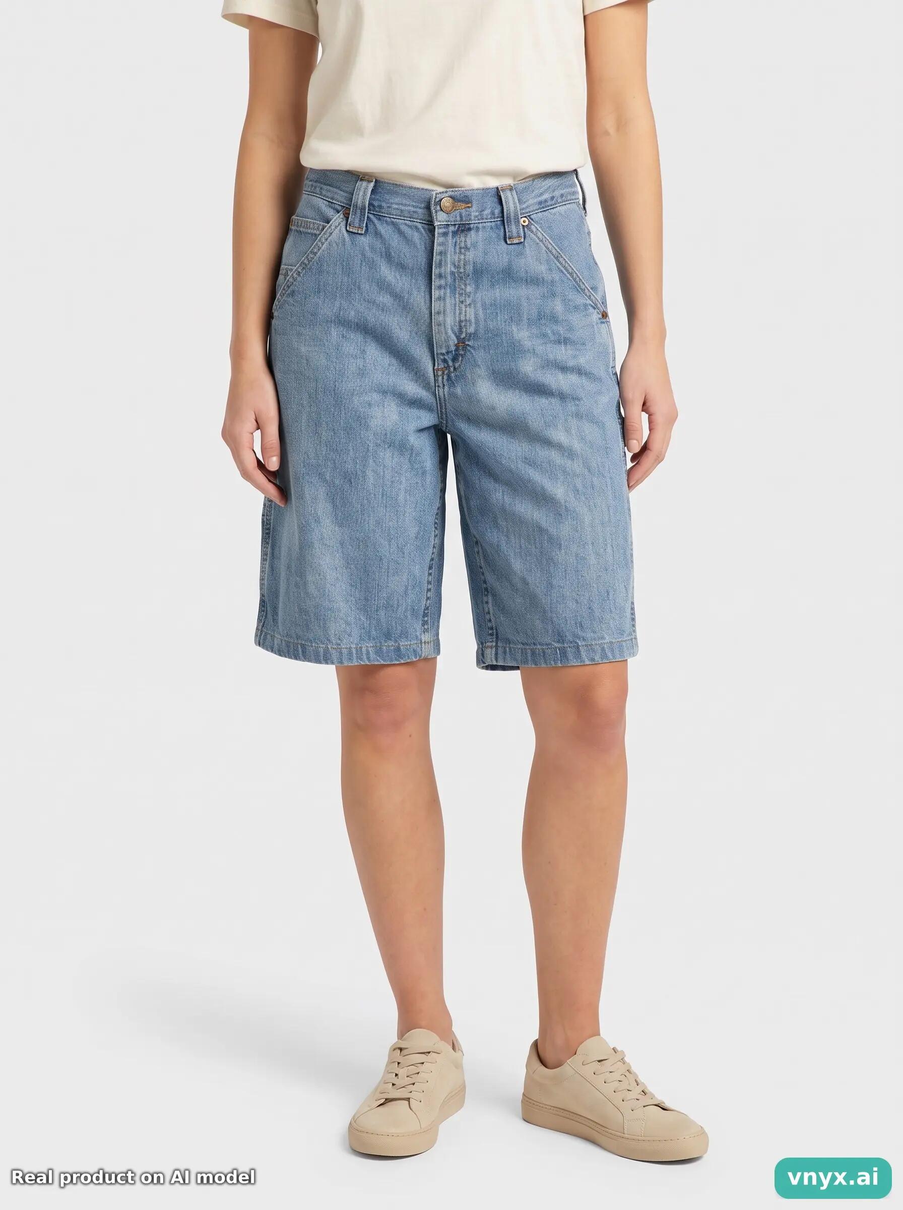Second Life - Vintage Lee Blue Shorts Women 34 L32 1/6
