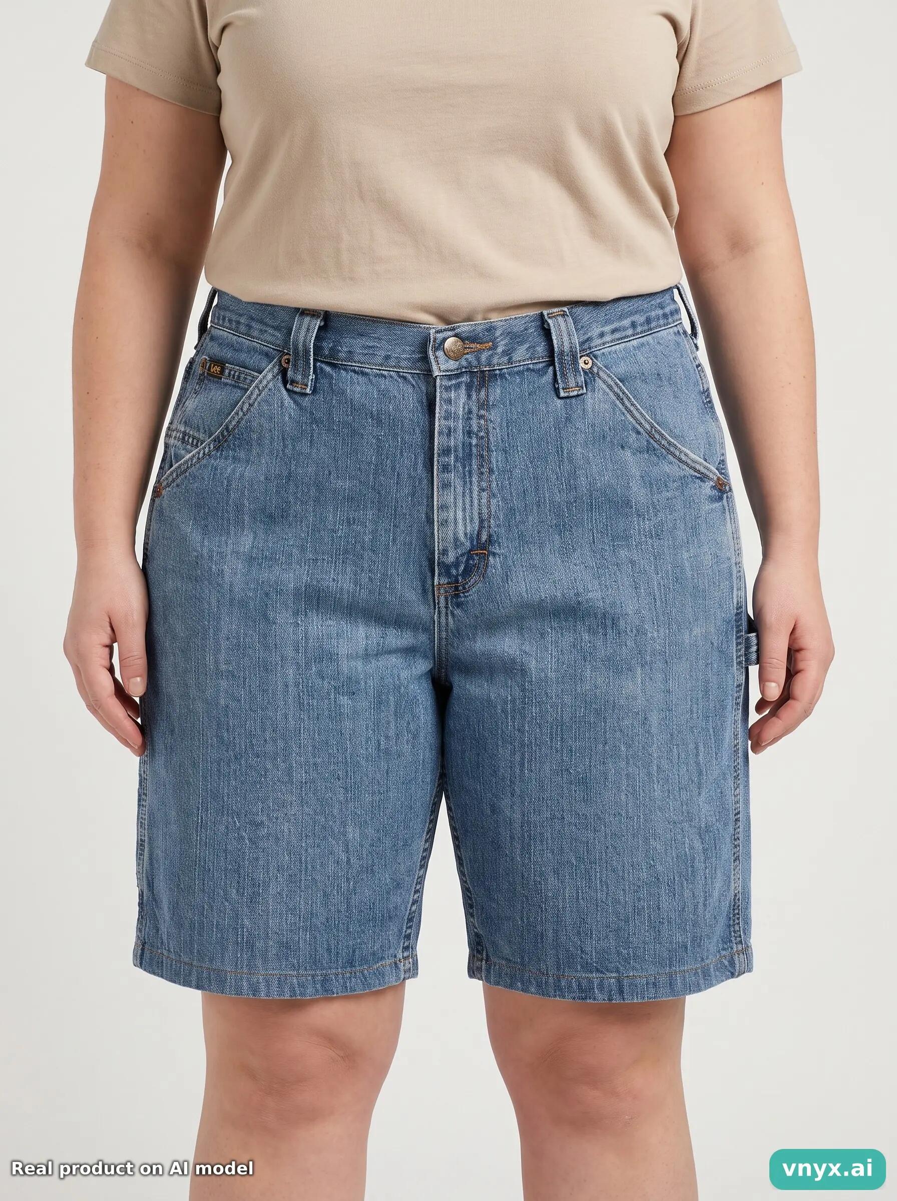 Second Life - Vintage Lee Blue Shorts Women 34 L32 6/6