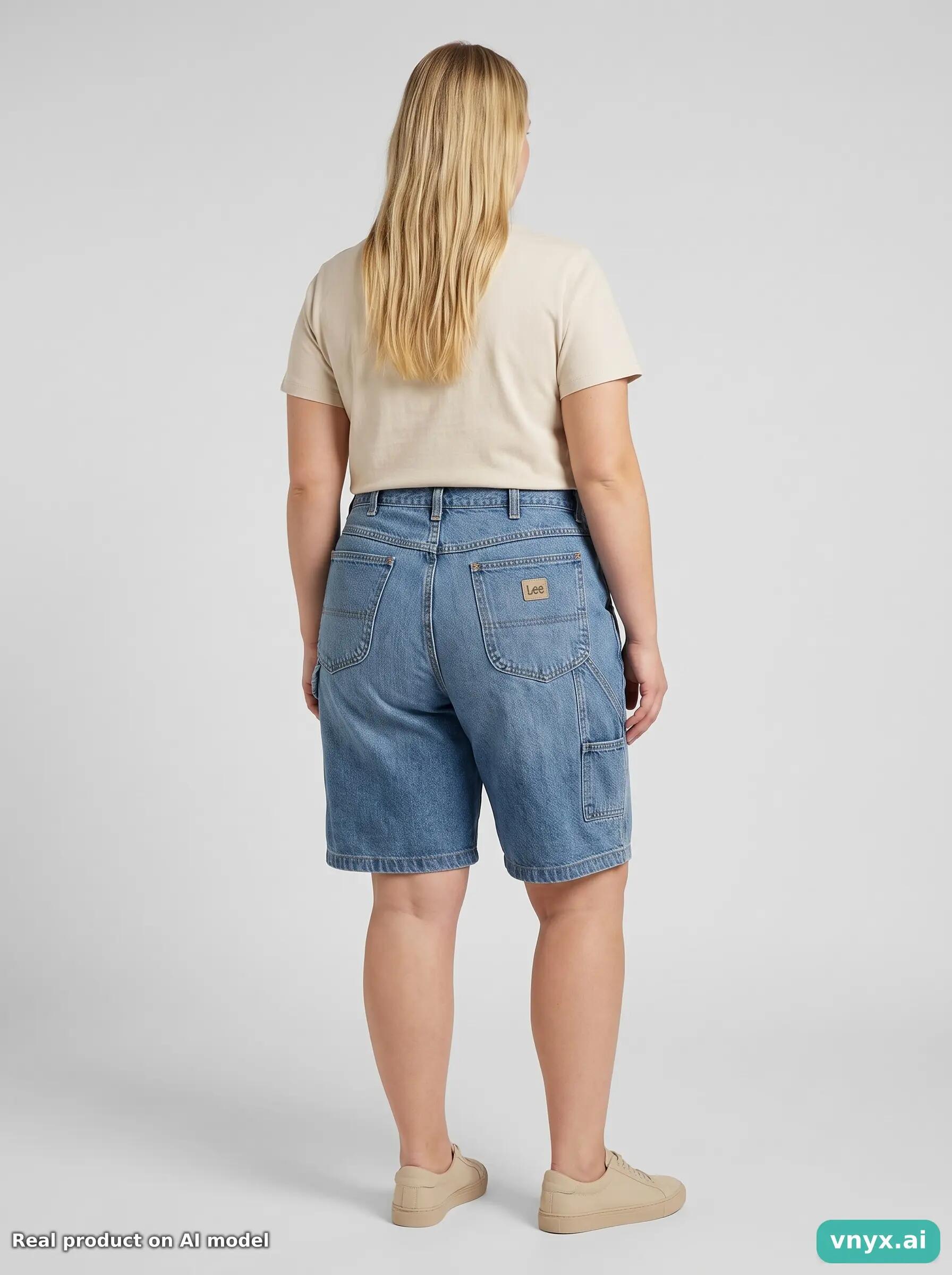 Second Life - Vintage Lee Blue Shorts Women 34 L32 4/6