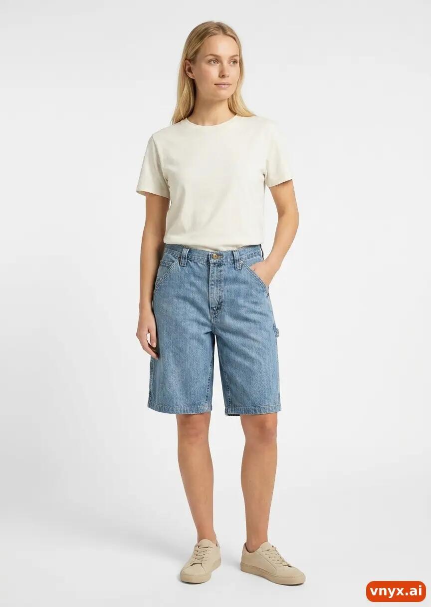 Second Life - Vintage Lee Blue Shorts Women 34 L32 2/6