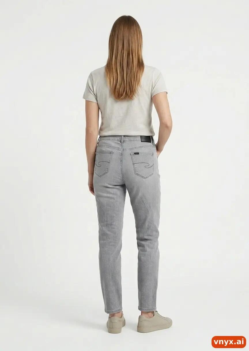 Second Life - Vintage Lee Washed Grey Jeans Women W34 L32 3/6
