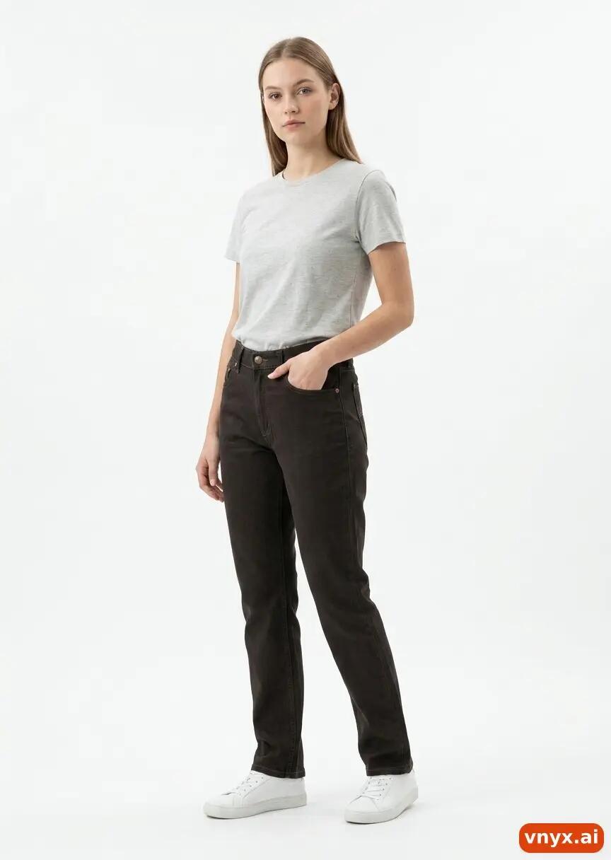 Second Life - Vintage Lee Elegant Black Trousers Women W30 L32 2/6