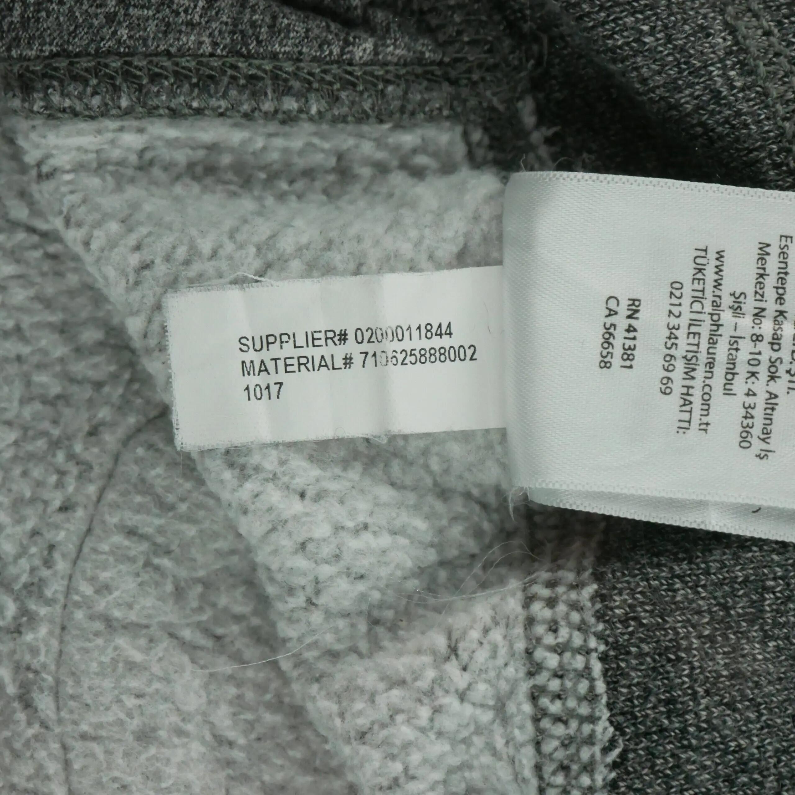 Second life - Férfi futónadrág Fleece Sweatpant szürke - Kiváló 7/7