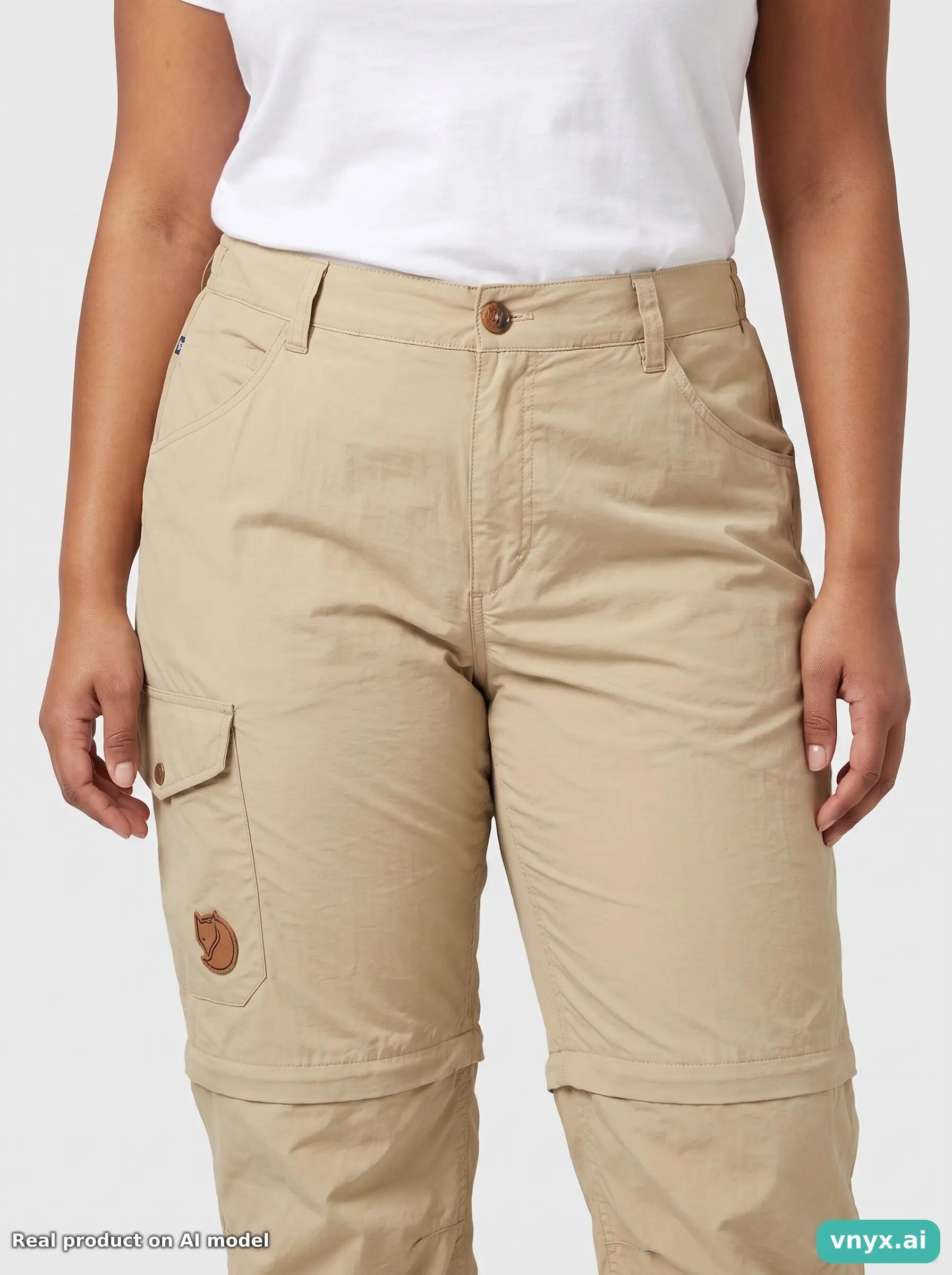 Second Life - Vintage Fjällräven Warm Beige Trousers Women W34 6/6