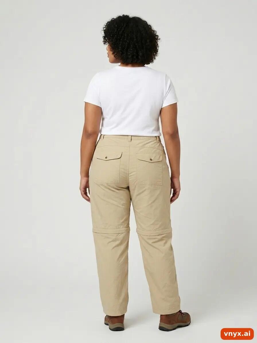 Second Life - Vintage Fjällräven Warm Beige Trousers Women W34 3/6