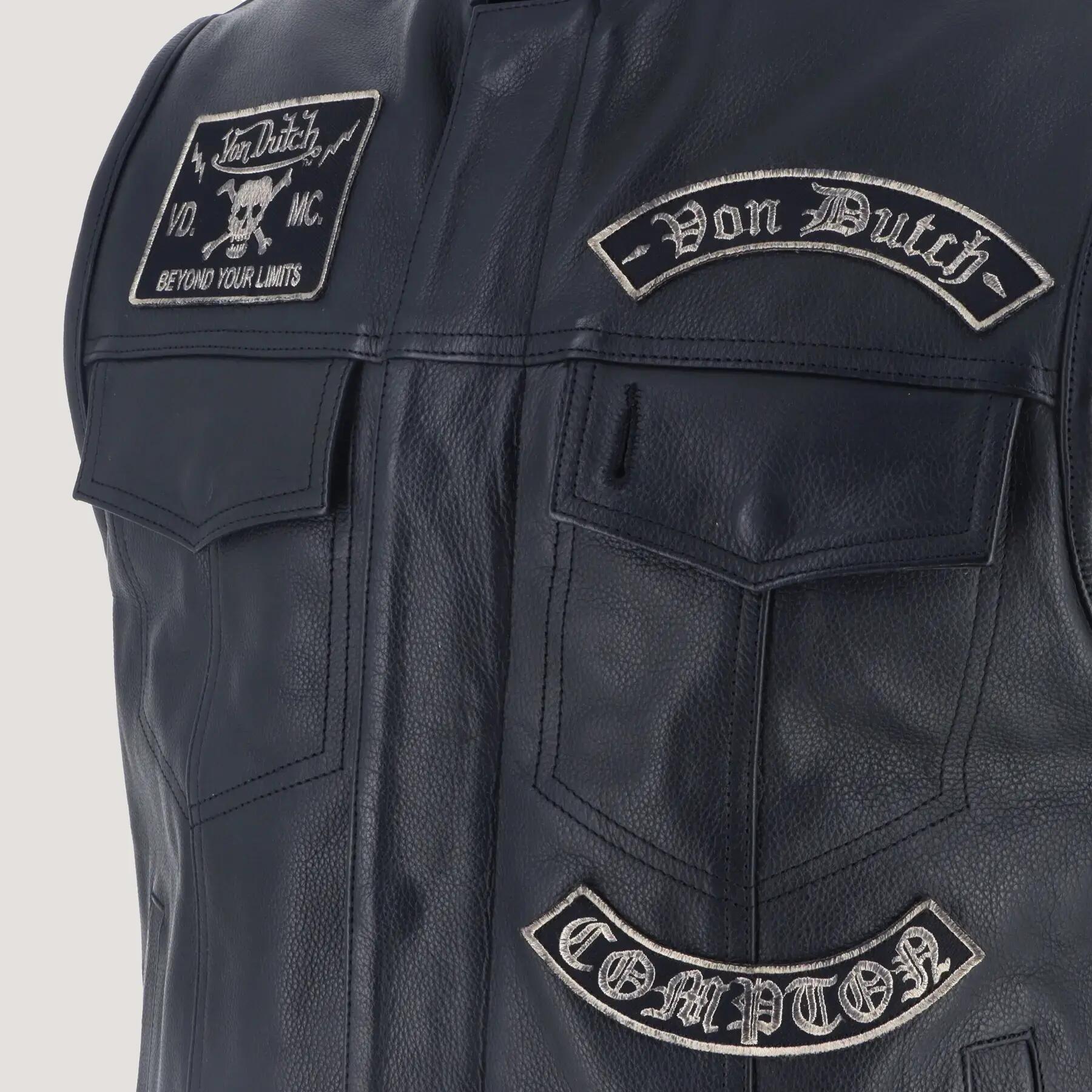 Gilet cuir moto Von Dutch Apache 3/3
