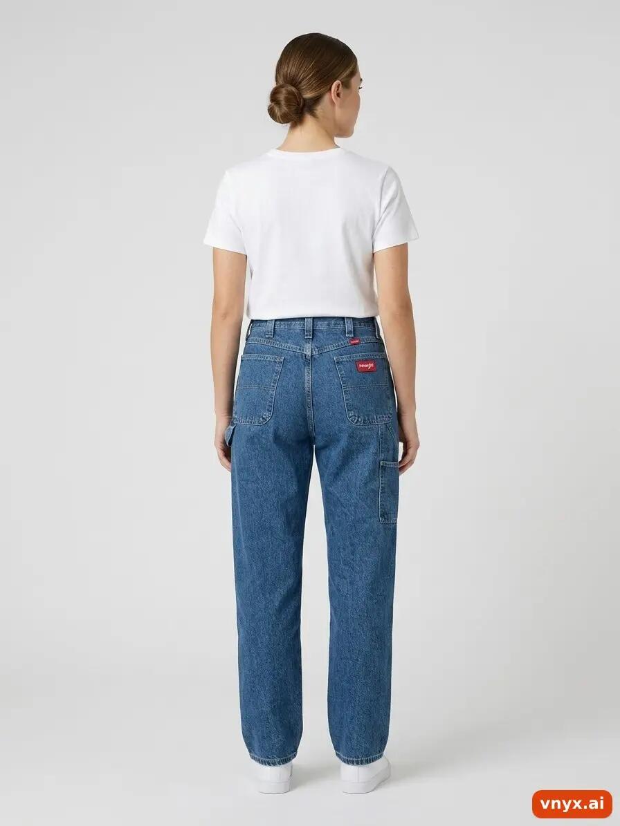 Second Life - Vintage Wrangler Dark Blue Jeans Women W38 L30 3/6