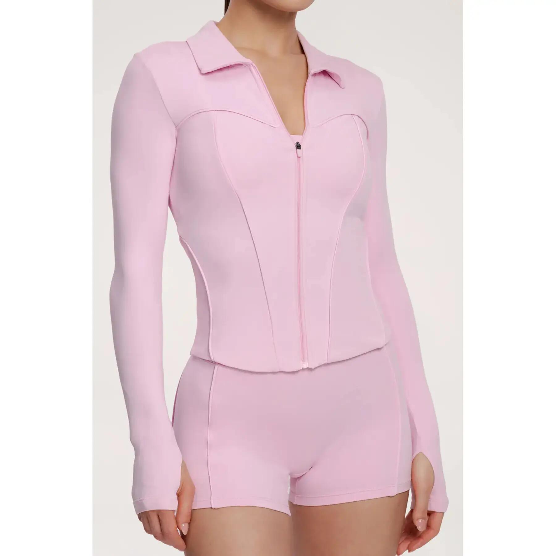 Damenjacke mit Reißverschluss Gym Glamour Pilates Era 2/7