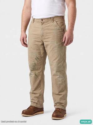 Second life - vintage carhartt sandy beige trousers men w35 l32
