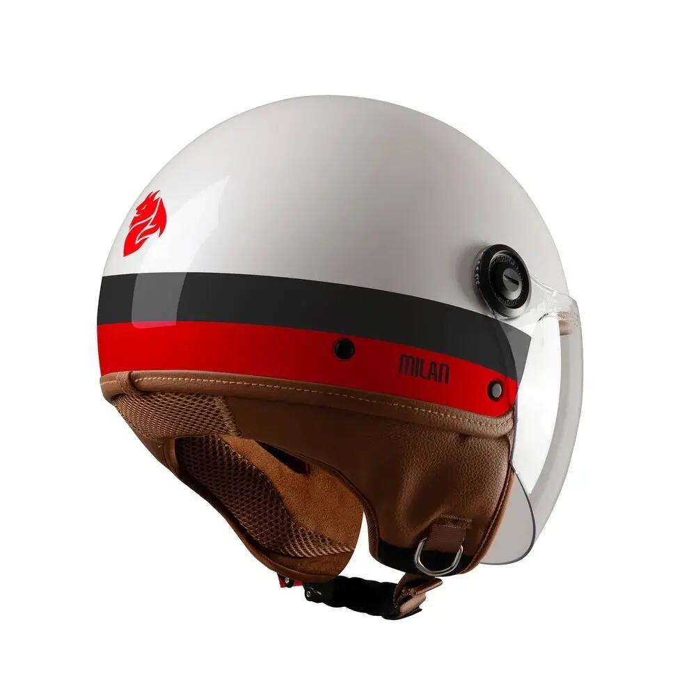 féljetes motoros sisak Tucano Urbano El'jettin 6.0 Ac Milan 3/5