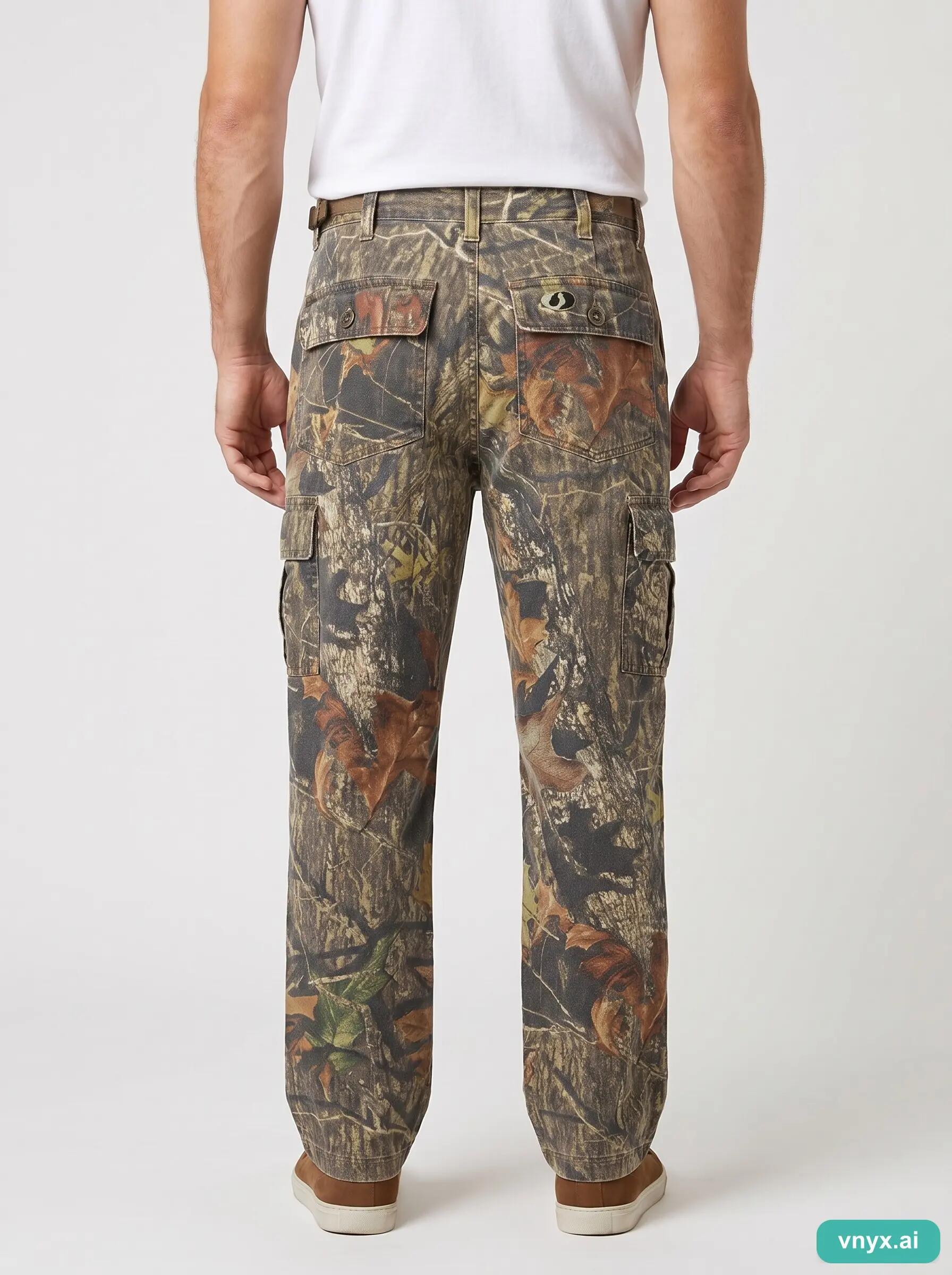Second Life - Mossy Oak Camouflage Cargo Trousers Youth L 6/6