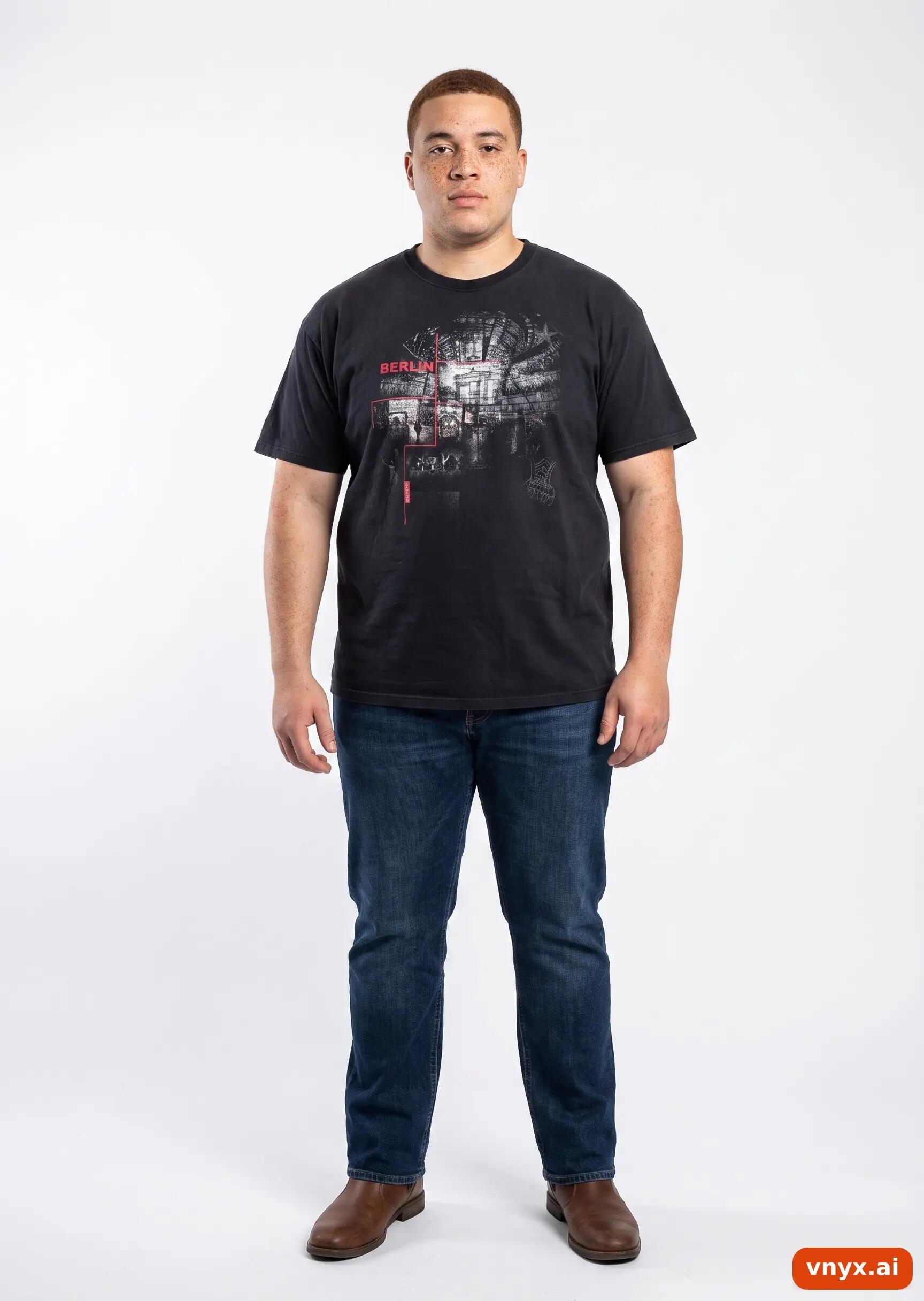 Second Life - Vintage Fruit of the Loom Jet Black T-Shirt Men XL 3/6