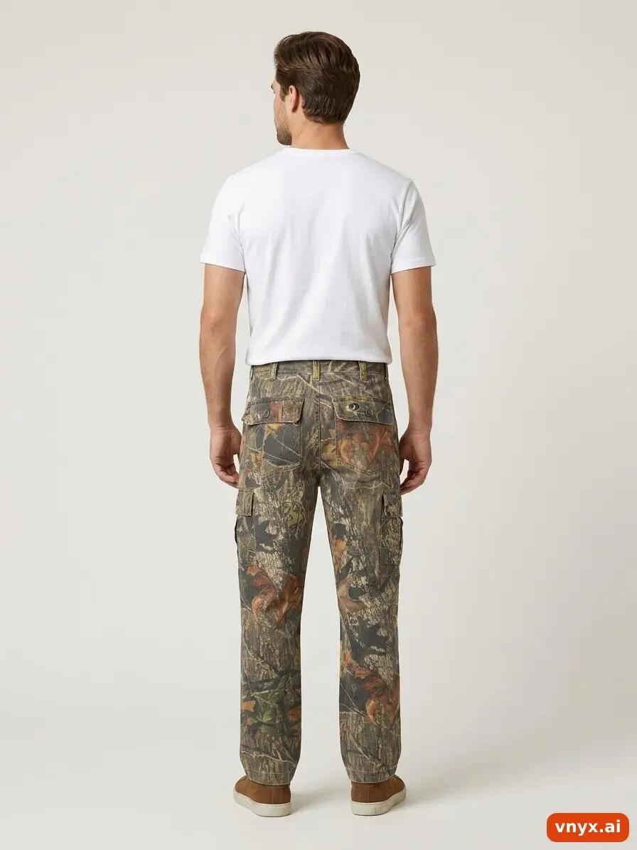 Second Life - Mossy Oak Camouflage Cargo Trousers Youth L 4/6