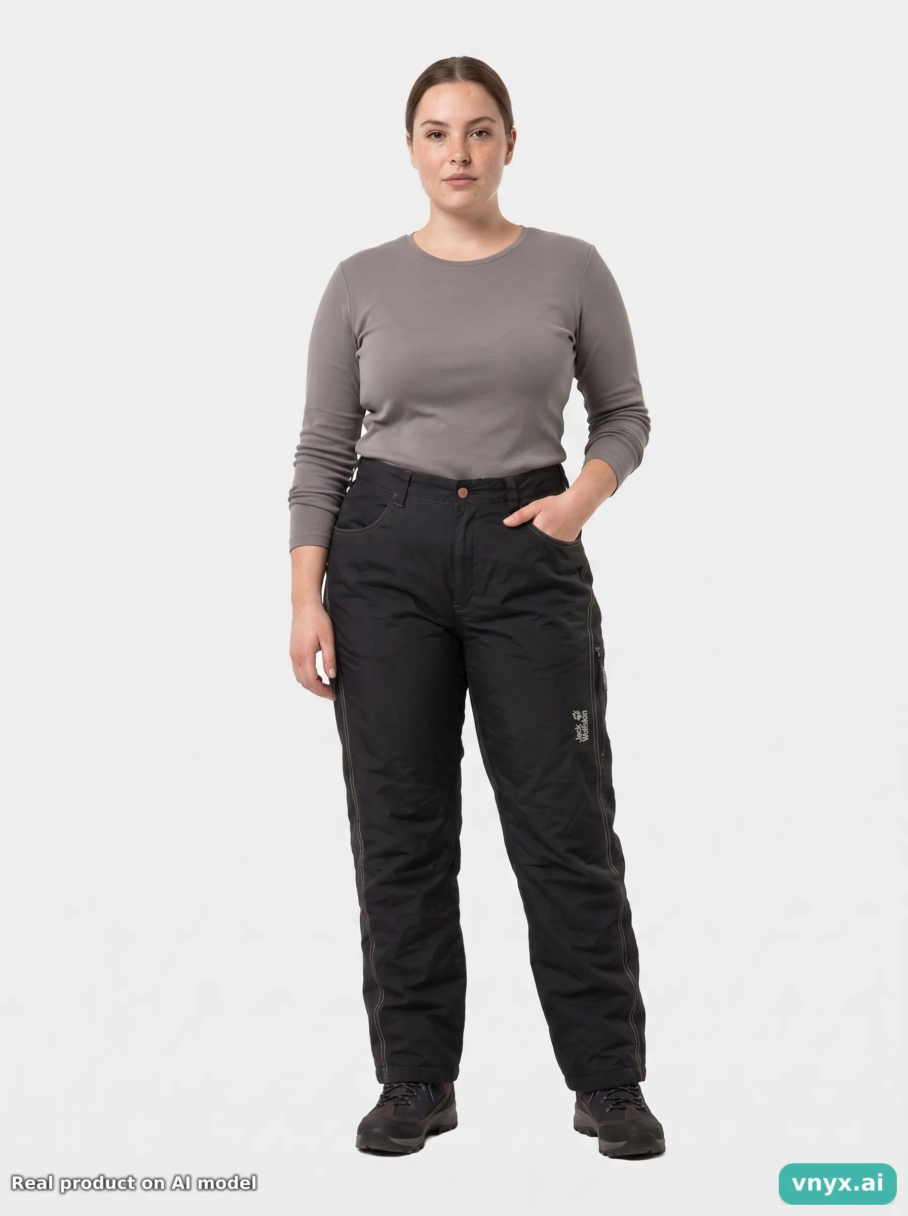 Second Life - Regular Jack Wolfskin Trousers in Black size L 6/6