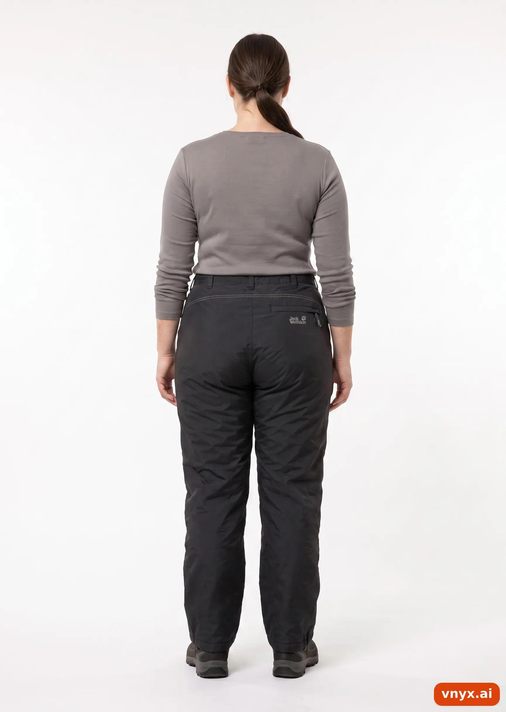 Second Life - Regular Jack Wolfskin Trousers in Black size L 4/6