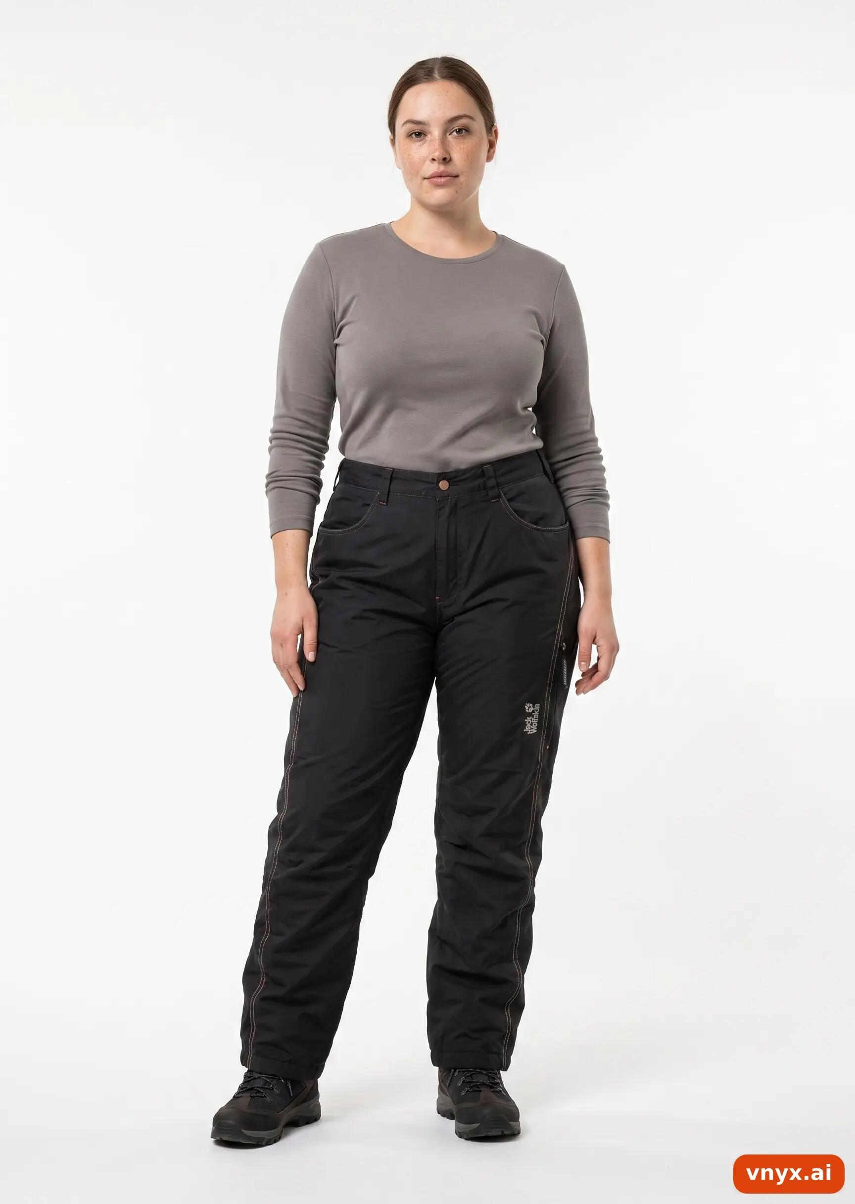 Second Life - Regular Jack Wolfskin Trousers in Black size L 3/6