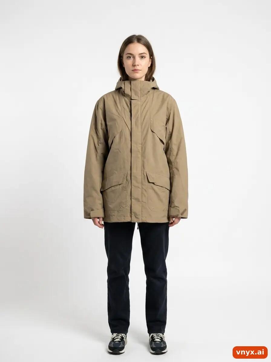 Second Life - Vintage Tenson Classic Beige Outdoor Jacket Women M 2/6