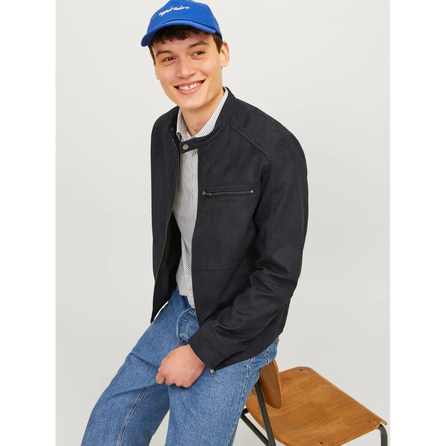 Casaco de couro de motocicleta Jack & Jones Dylan 5/7