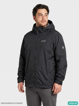 Second Life - Vintage Jack Wolfskin Classic Black Outdoor Jacket Men XL