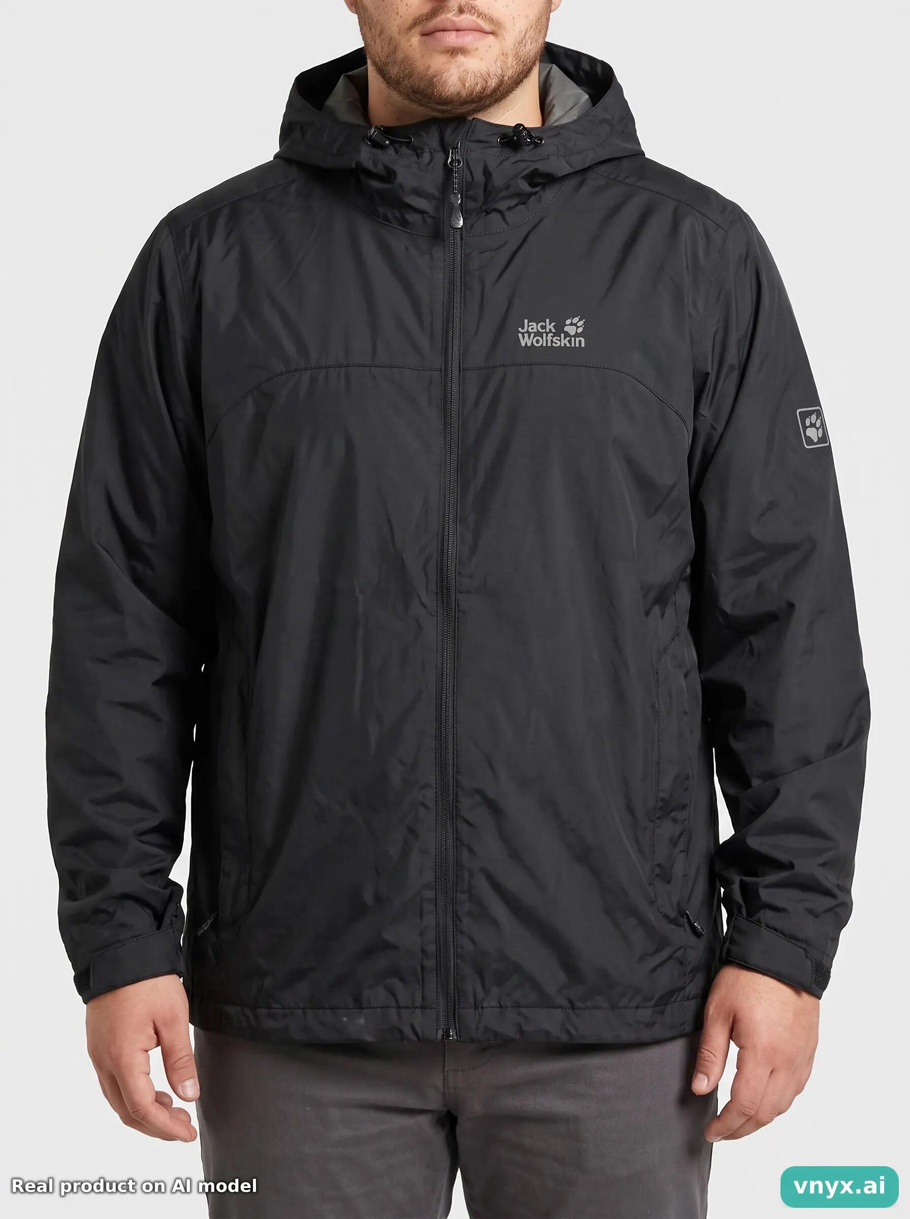 Second Life - Vintage Jack Wolfskin Classic Black Outdoor Jacket Men XL 6/6