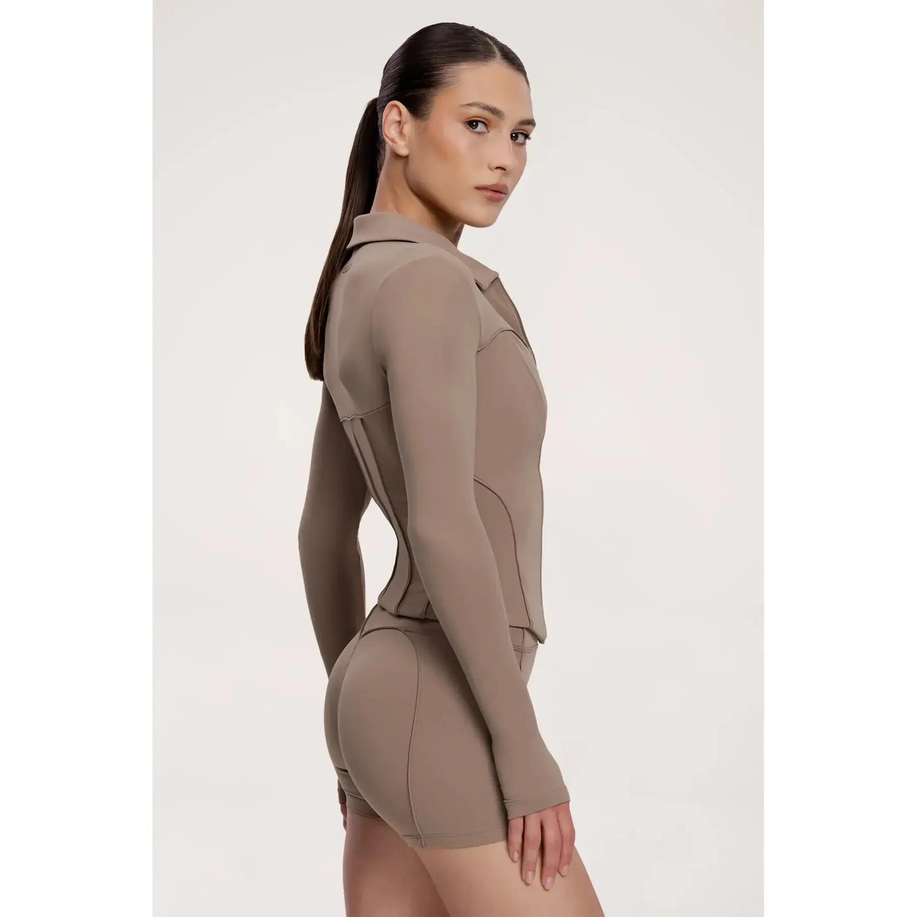 Veste zippée femme Gym Glamour Pilates Era 6/7