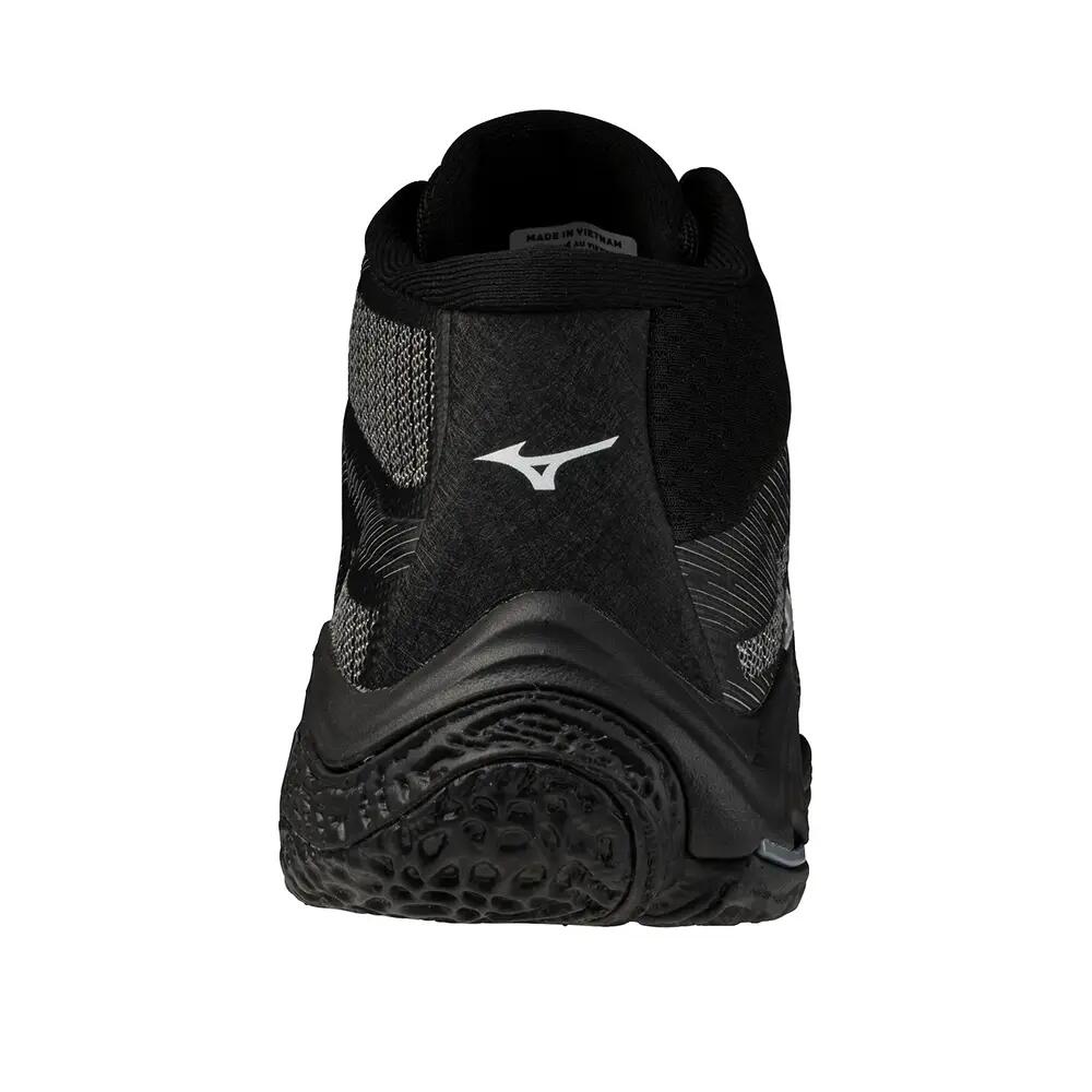 Buty do siatkówki Mizuno Wave Lightning Elite Mid Czarny/Szary ultime/Inde encre 3/6